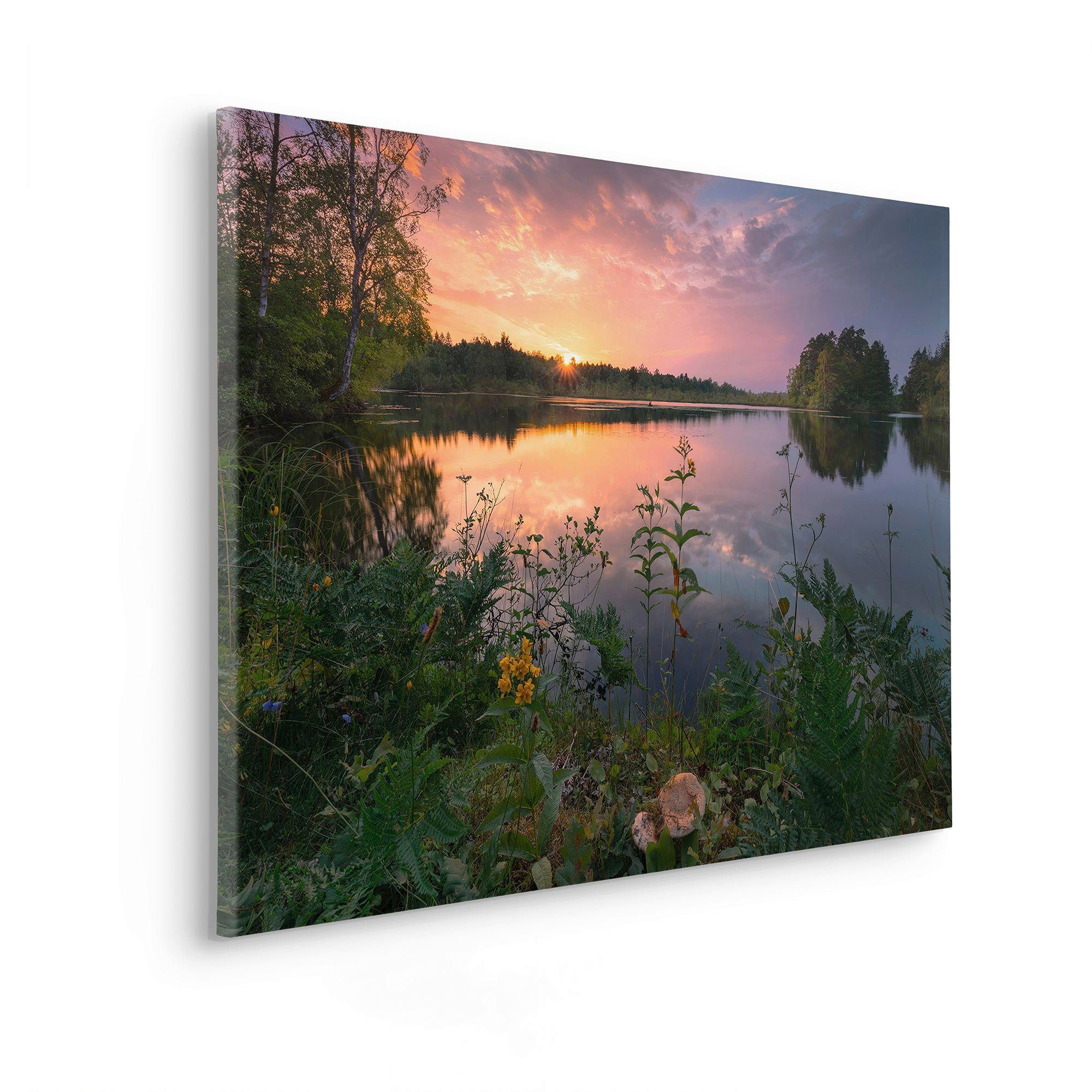 Komar Artprint op linnen Avonds in Zweden - Afmeting 90 x 60 cm (1 stuk)