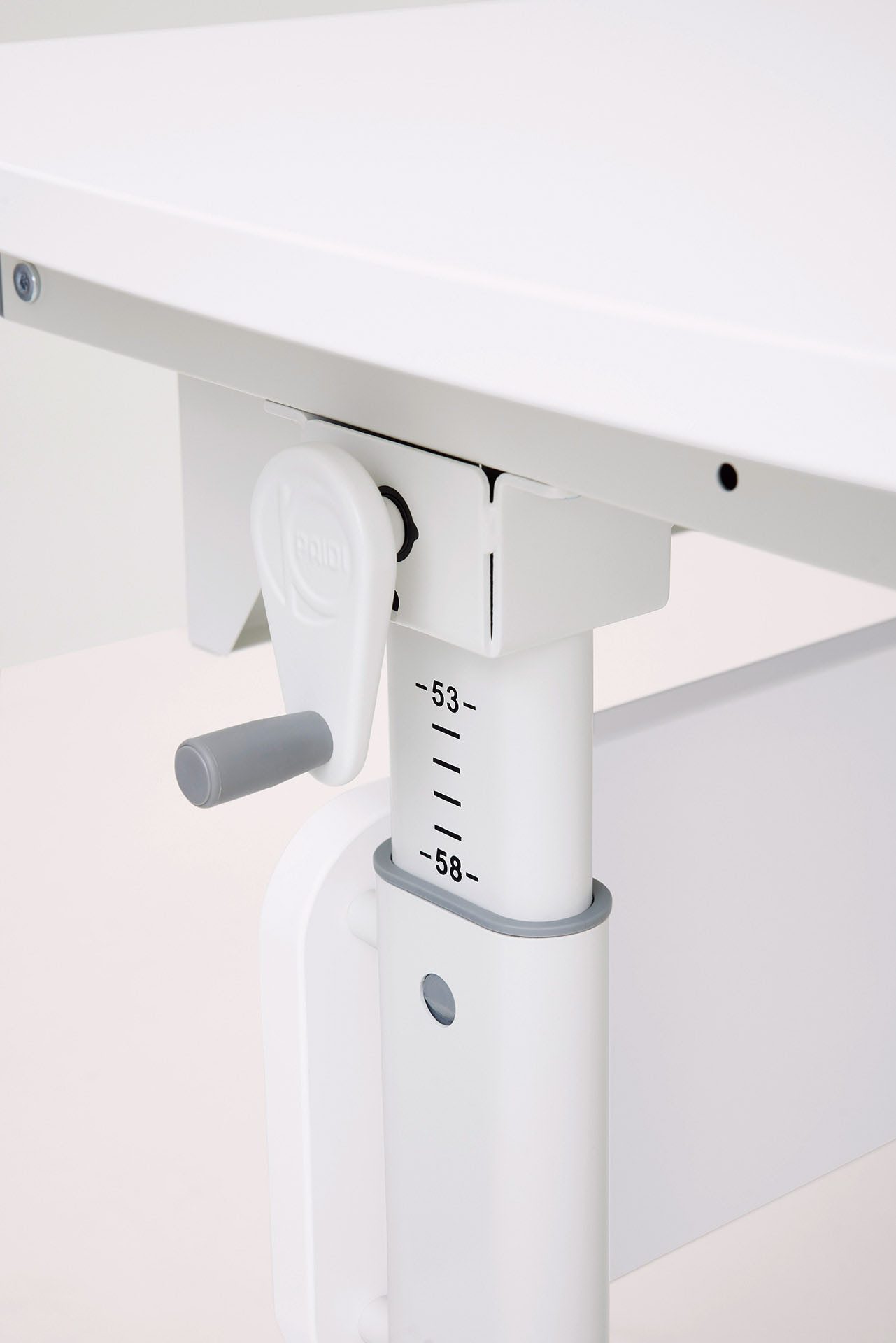 PAIDI Kinderwelten Kinderbureau DIEGO CURVED, leerlingbureau, meegroeiend, ergonomisch stappenloos in hoogte verstelbaar, tafelblad kantelbaar