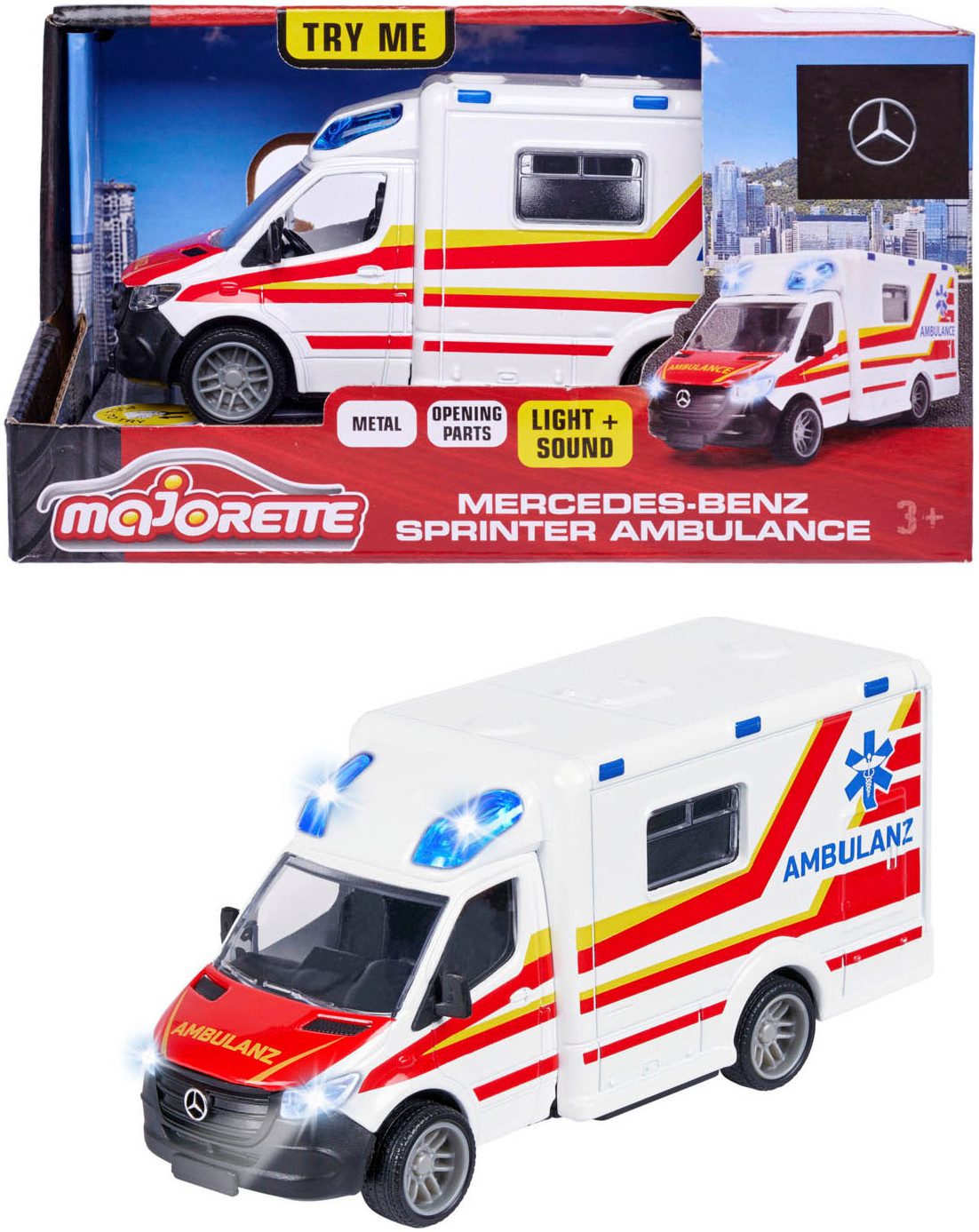 majORETTE Speelgoed-ambulance Mercedes-Benz Sprinter Ambulance