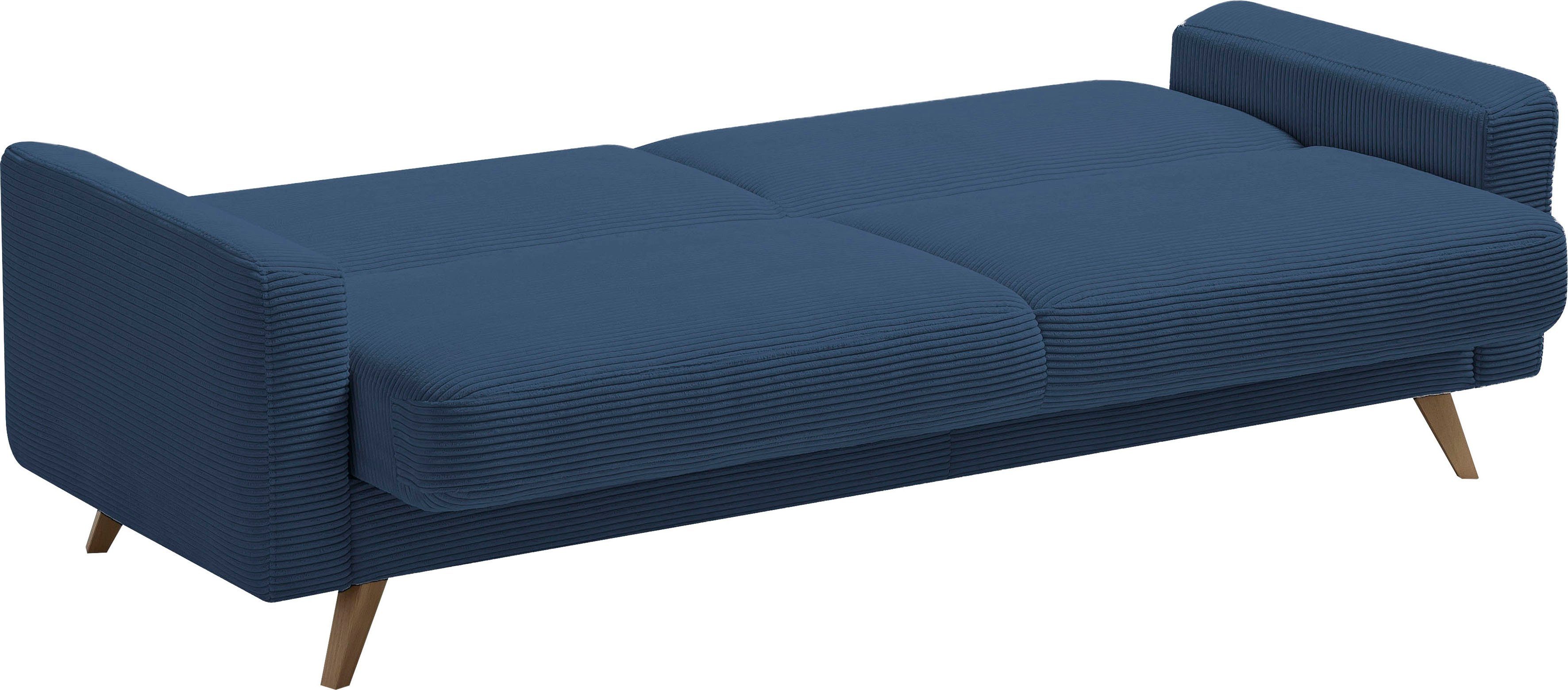 exxpo - sofa fashion 3-zitsbank Samso, elegant en comfortabel, actuele cord bekleding, kantelbank