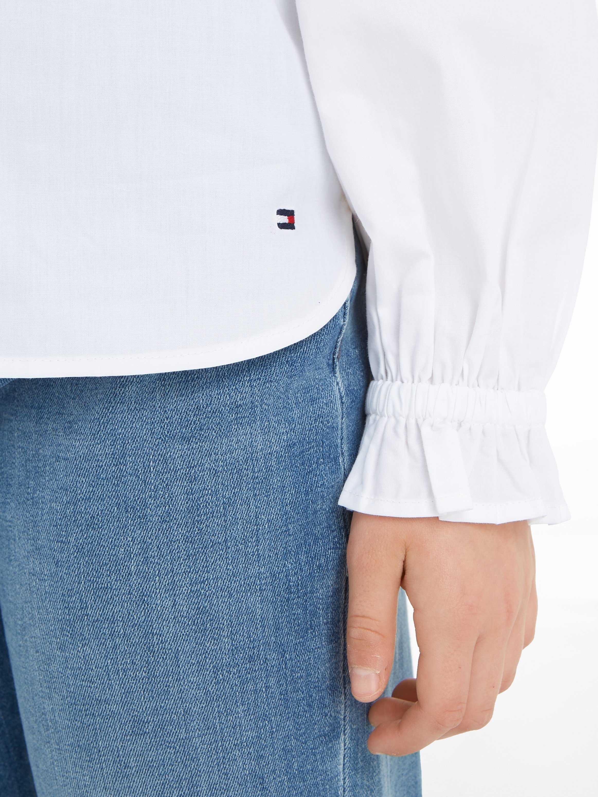 Tommy Hilfiger Rucheblouse RUFFLE COLLAR SHIRT