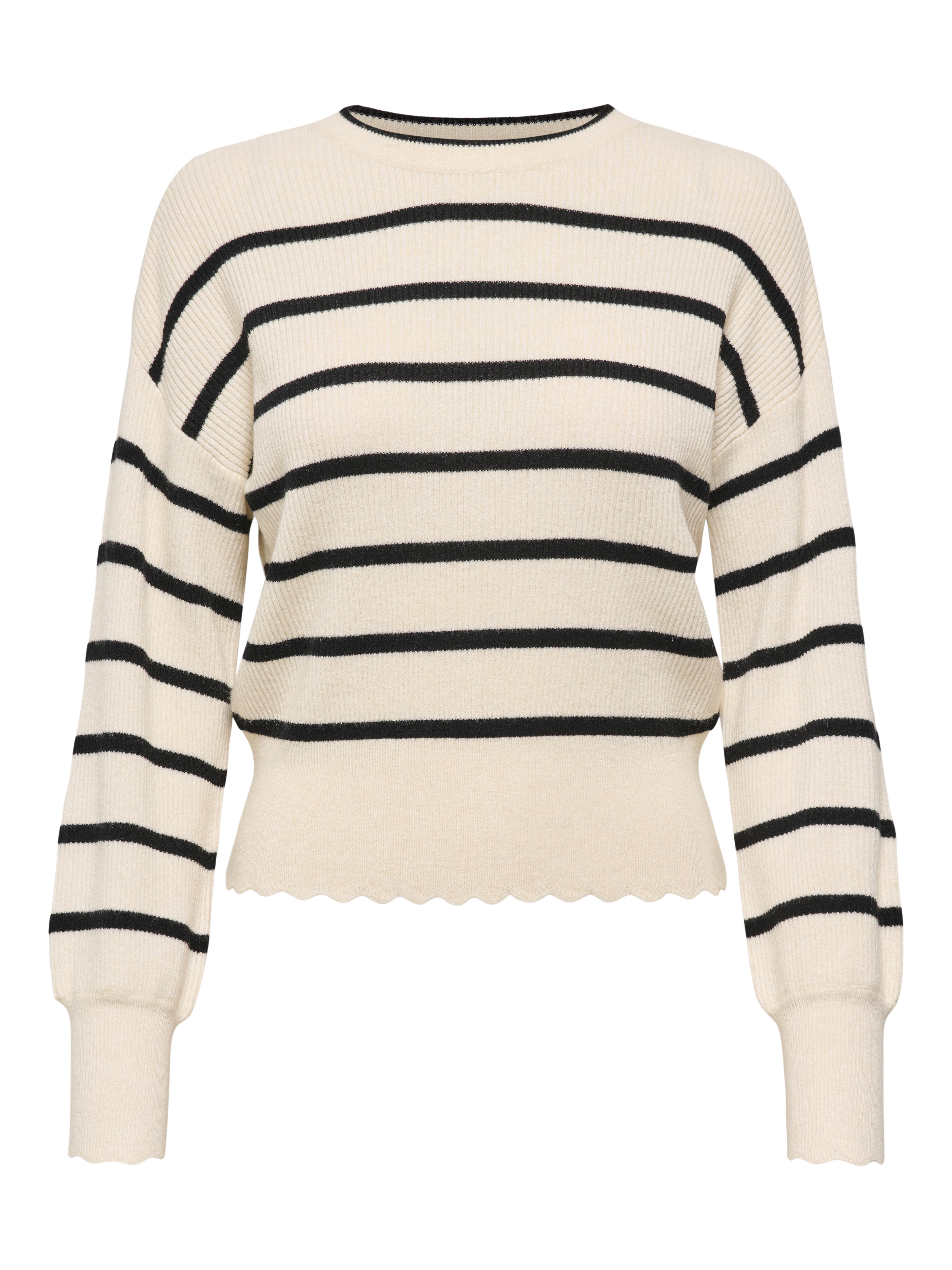 Only Trui met ronde hals ONLIBI LS O-NECK NOOS KNT