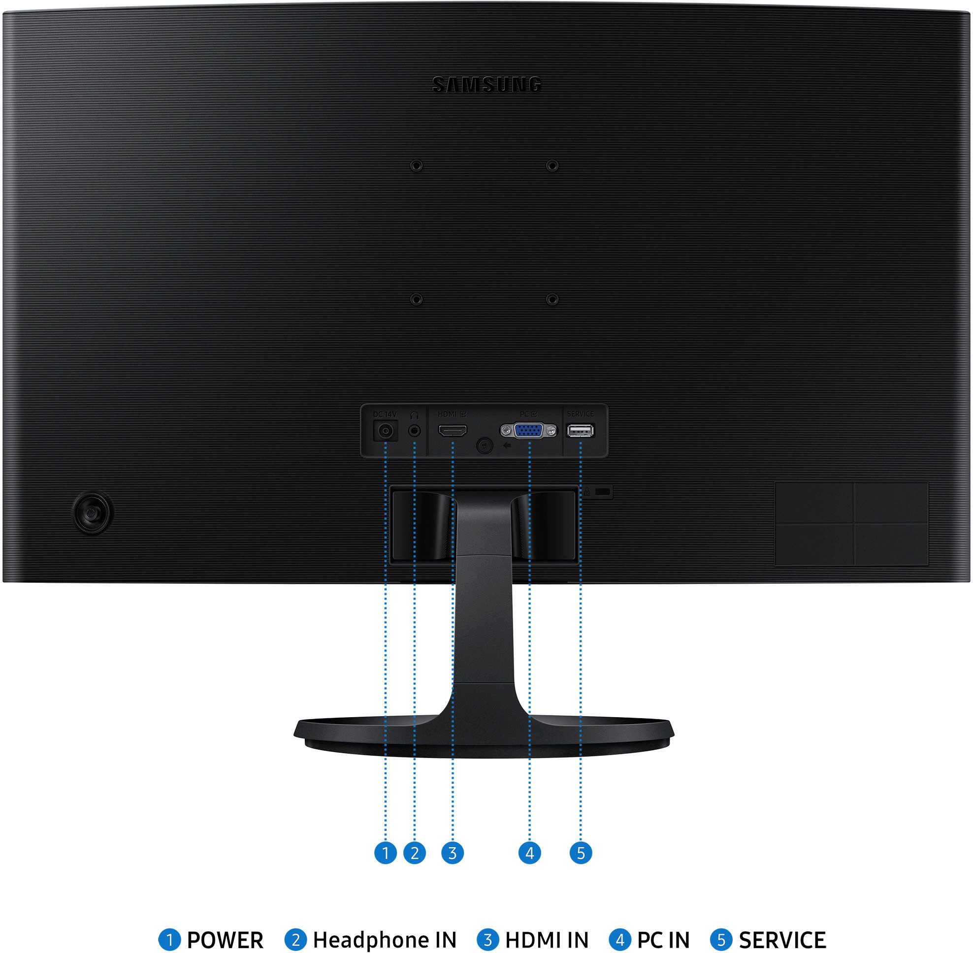 Samsung Ledscherm S24D364GAU, 59 cm / 24", Full HD