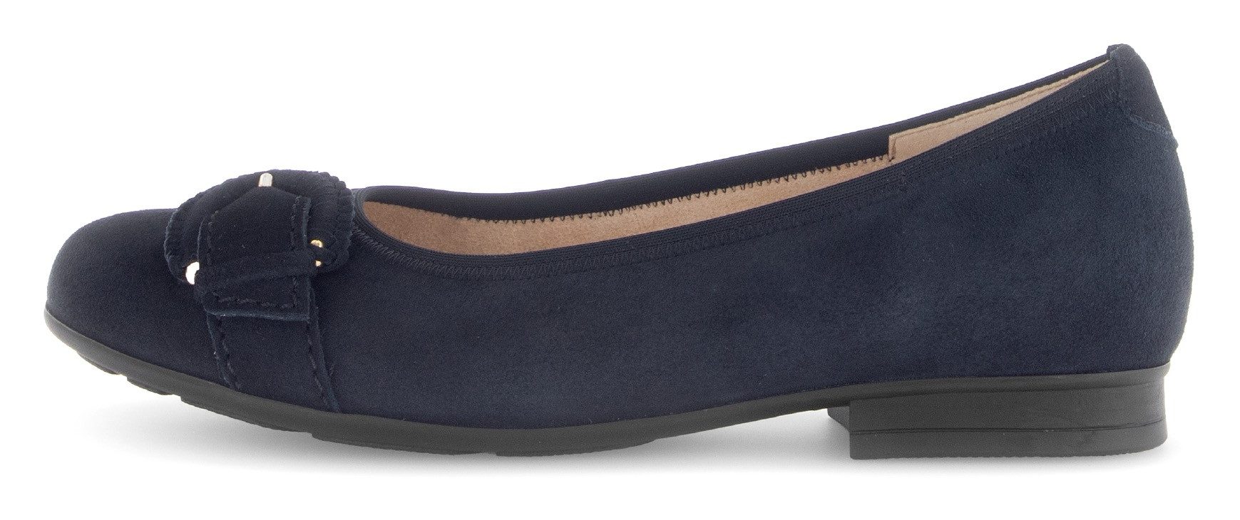 Gabor Ballerina's Florence , blokhak, business schoen, comfort schoen met elastische afwerking, breedte g