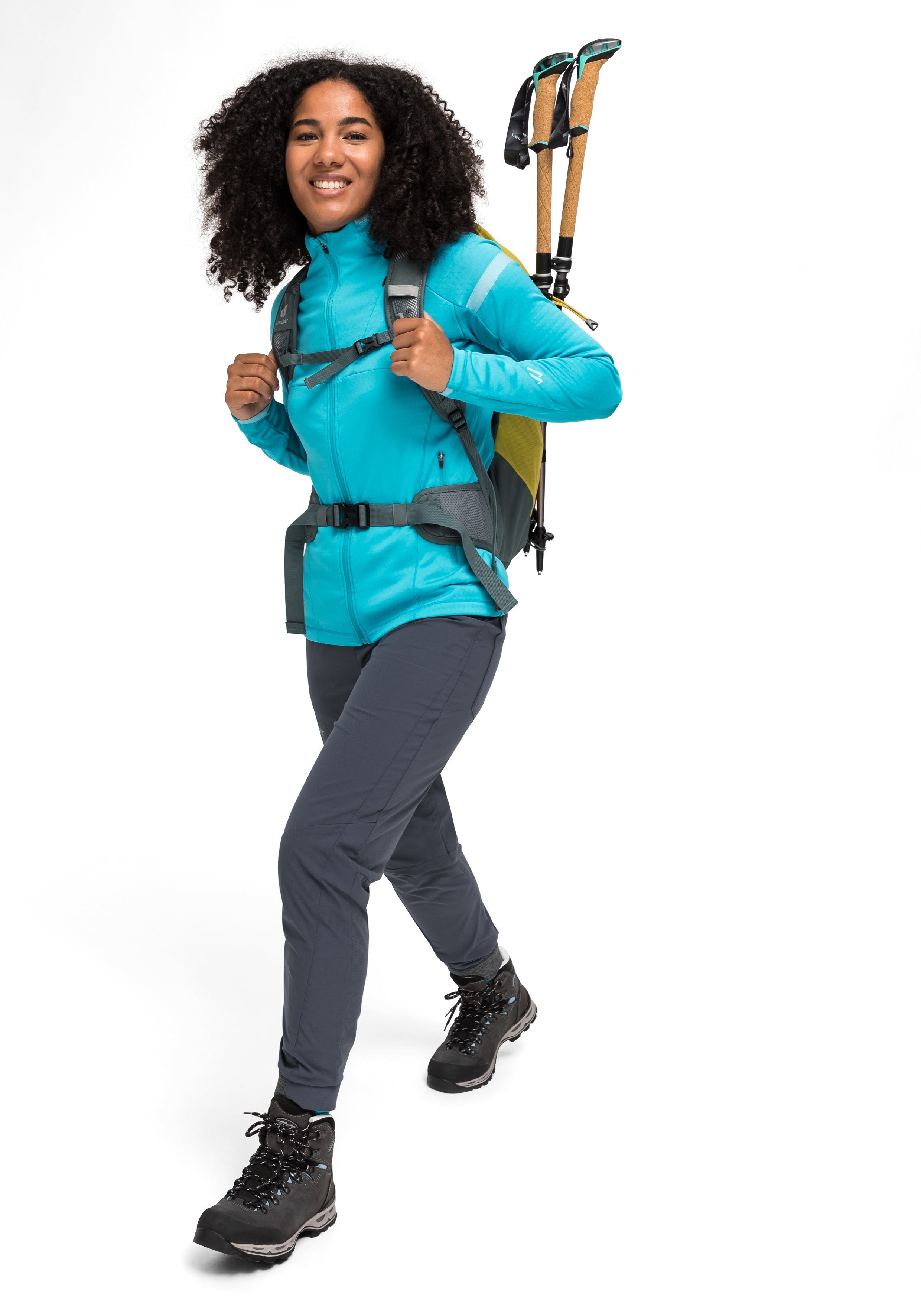 Maier Sports Outdoorbroek Fortunit XR W Dames wandelbroek, lichte ademende functionele broek, trekkingbroek