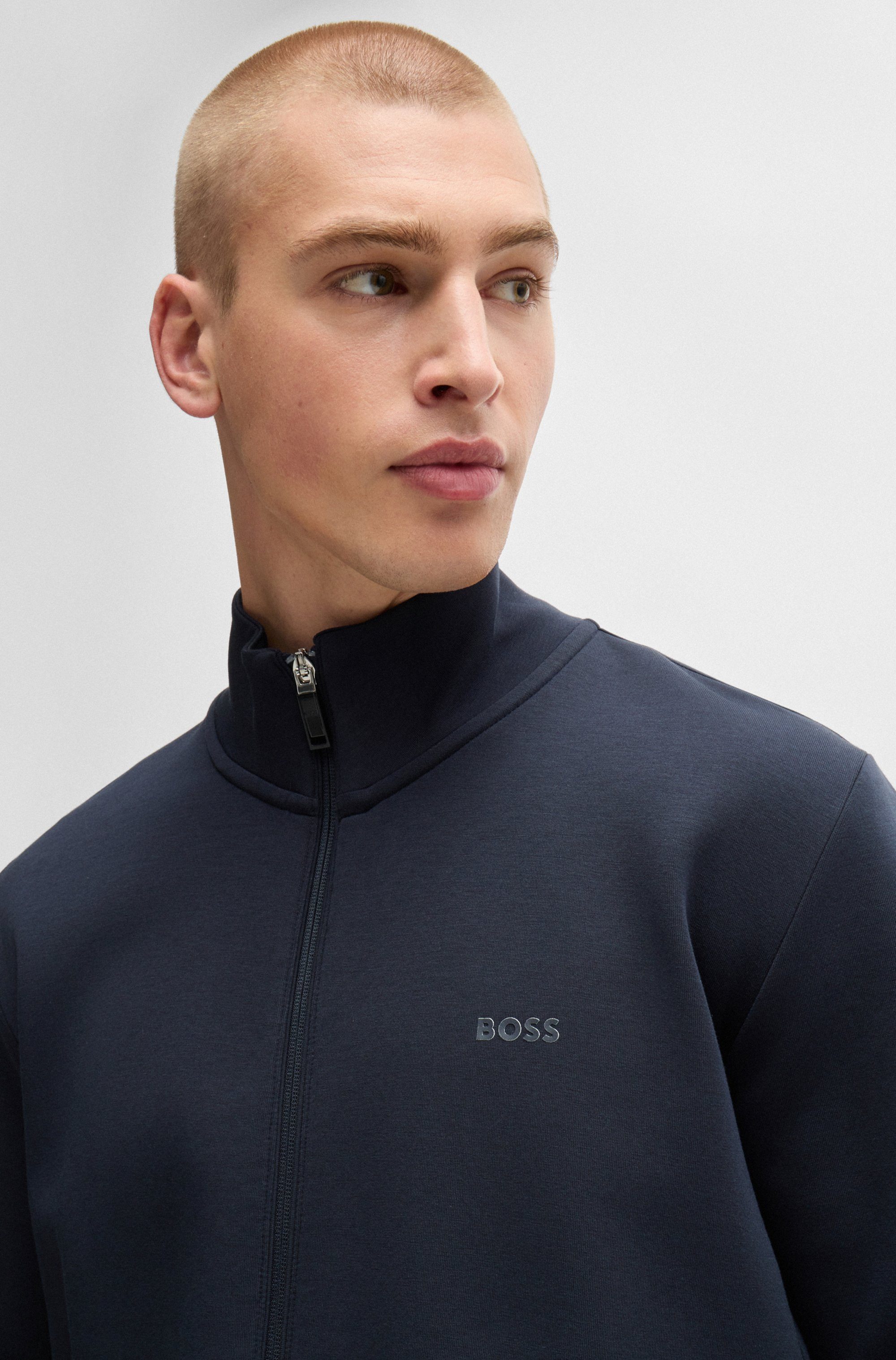 BOSS GREEN Sweatvest Skaz met druk