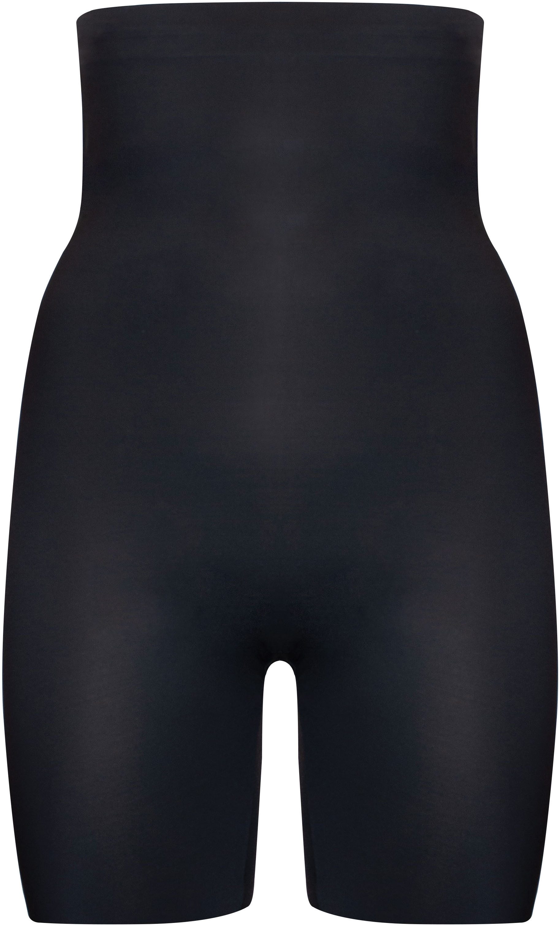 Magic Body Fashion Shapingbroek Maxi Hi-Bermuda Siliconen afwerking aan de bovenkant voorkomt oprollen