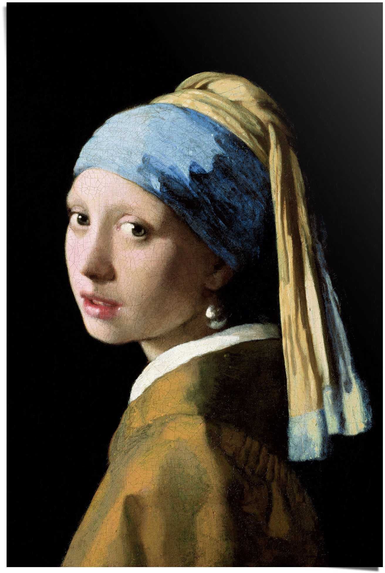 Reinders! Poster het meisje met de parel Jan Vermeer