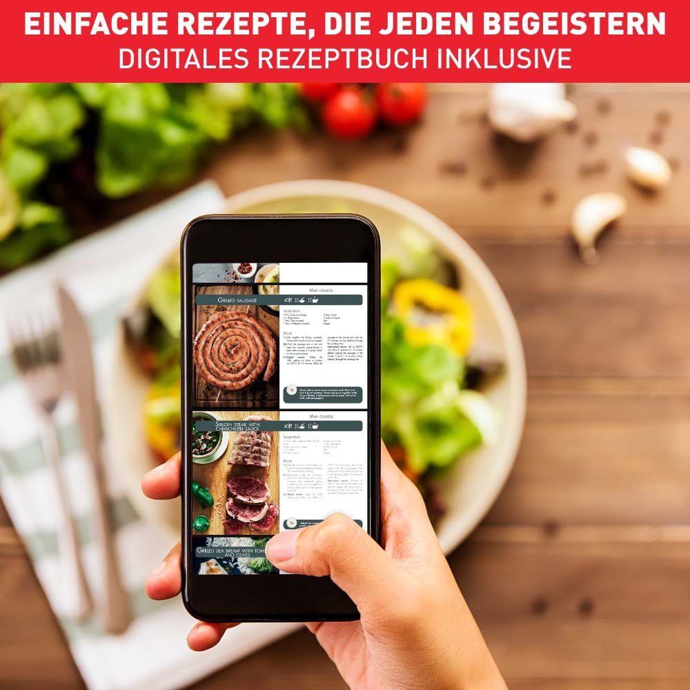 Tefal Airfryer Easy Fry & Grill Precision Heteluchtfriteuse & grill, display, 4,2 L, 8 programma's, EY5058