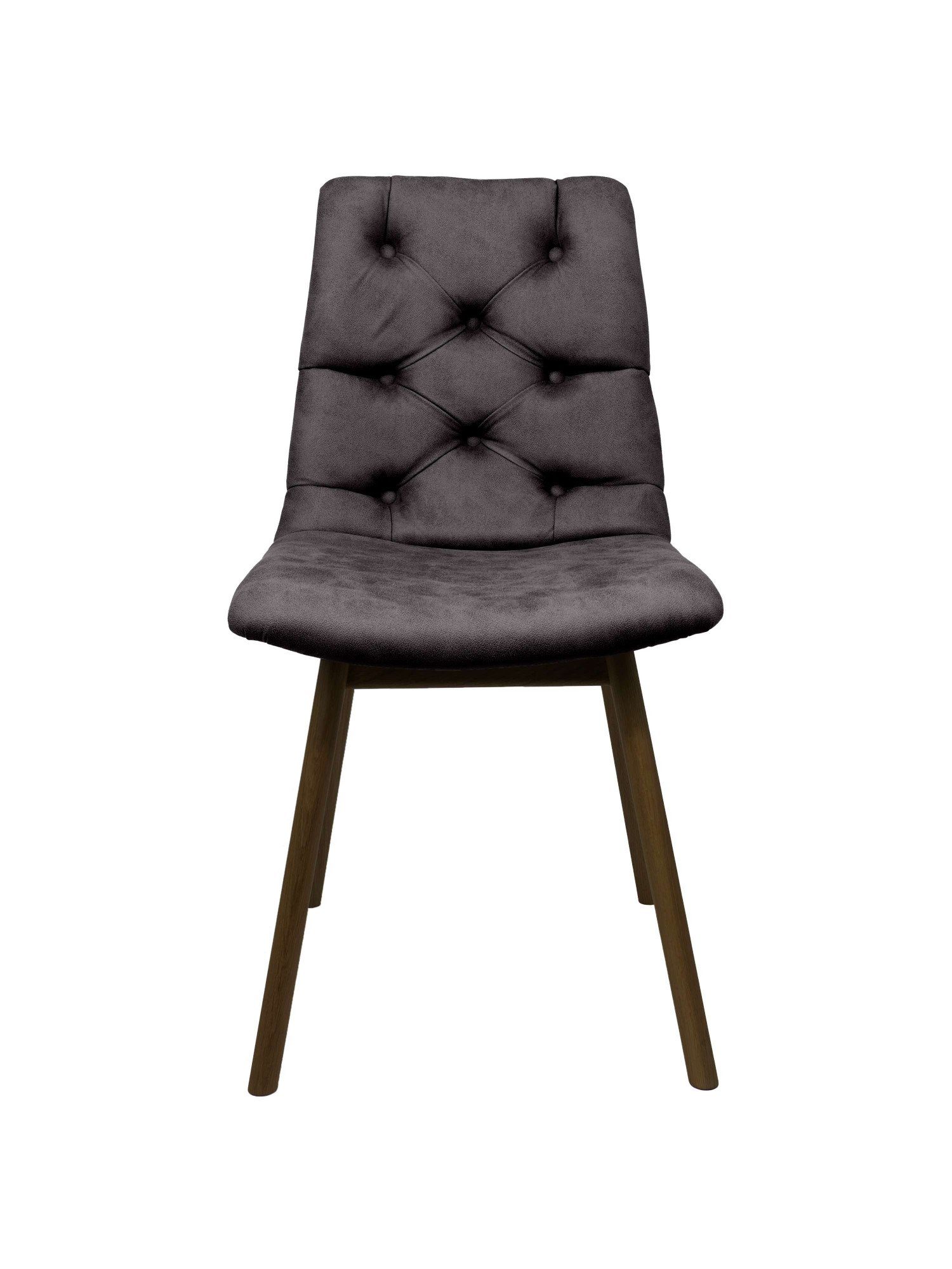 andas Eetkamerstoel Ramon met massief houten poten, in verschillende kleuren en stoffen (set, 2 stuks)