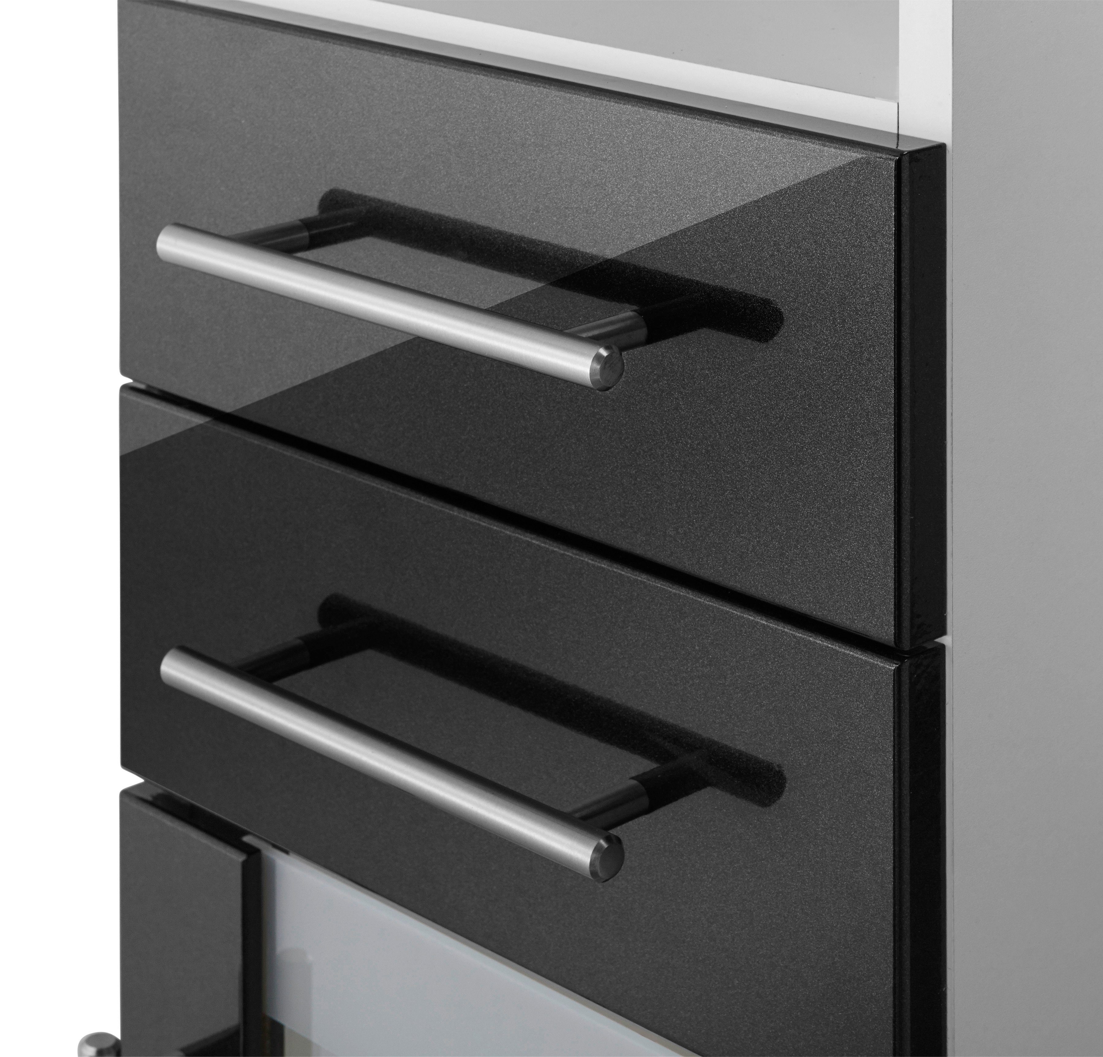 welltime Halfhoge kast Jaca Breedte 30 cm, met MDF-hoogglansfronten