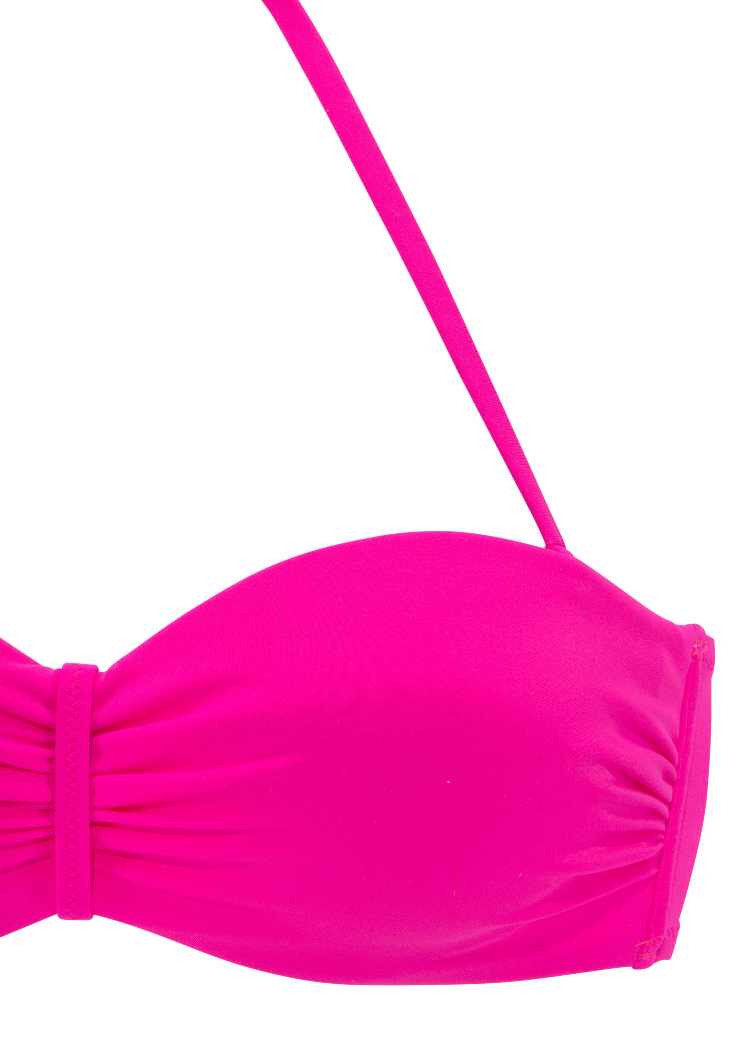 Vivance Beugelbikini in bandeaumodel in trendy effen kleur