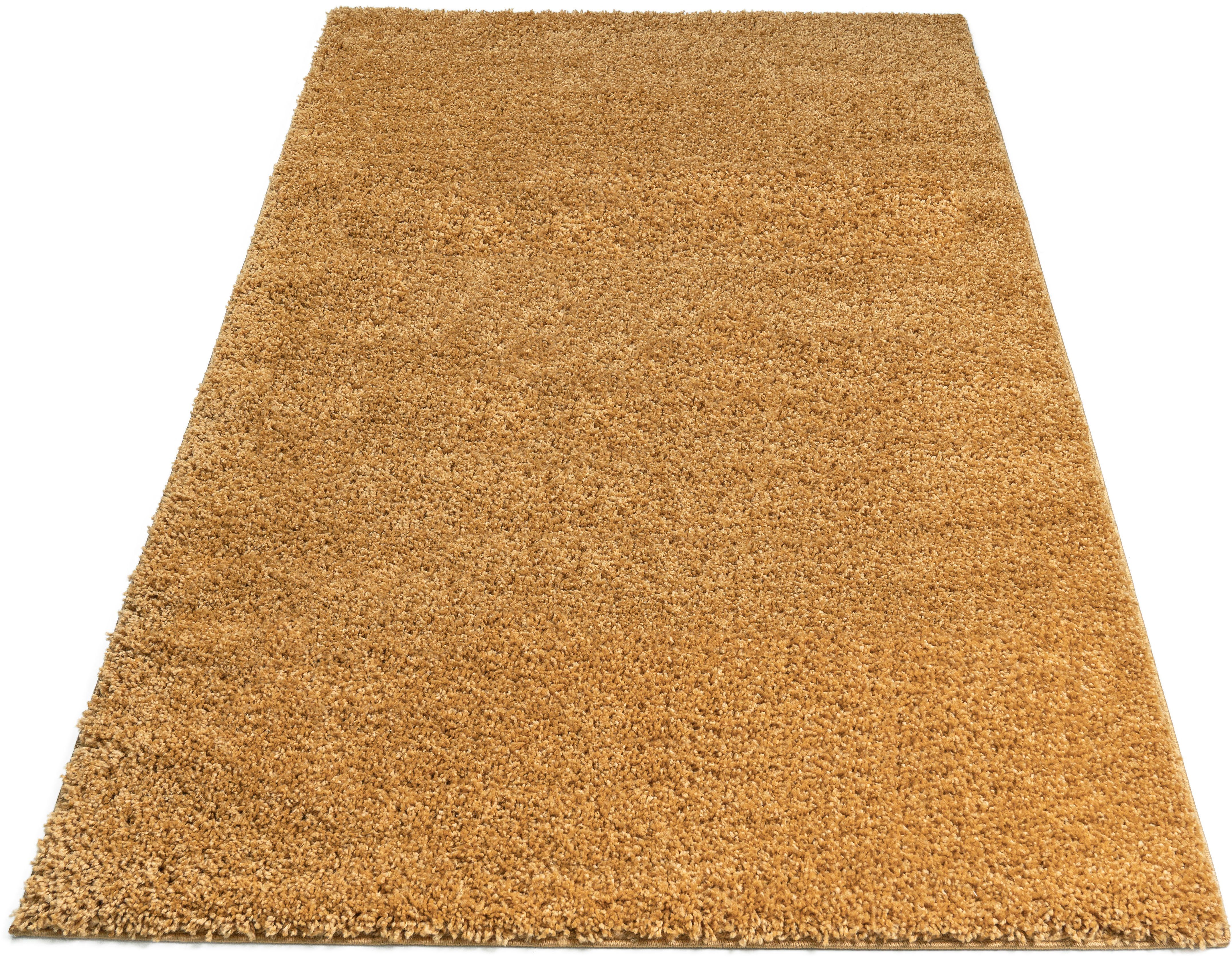 Bruno Banani Hoogpolig vloerkleed Shaggy Soft geweven, uni kleuren, bijzonder zacht en knuffelig, klantenfavoriet