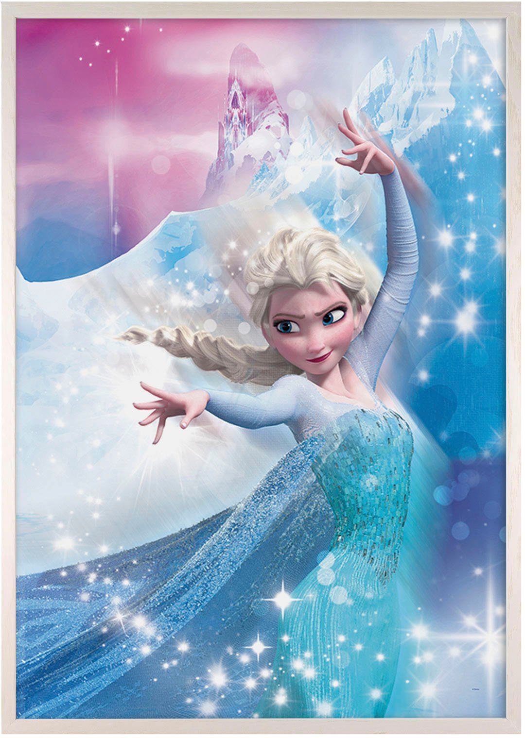Komar Artprint met lijst Frozen 2 Elsa actie