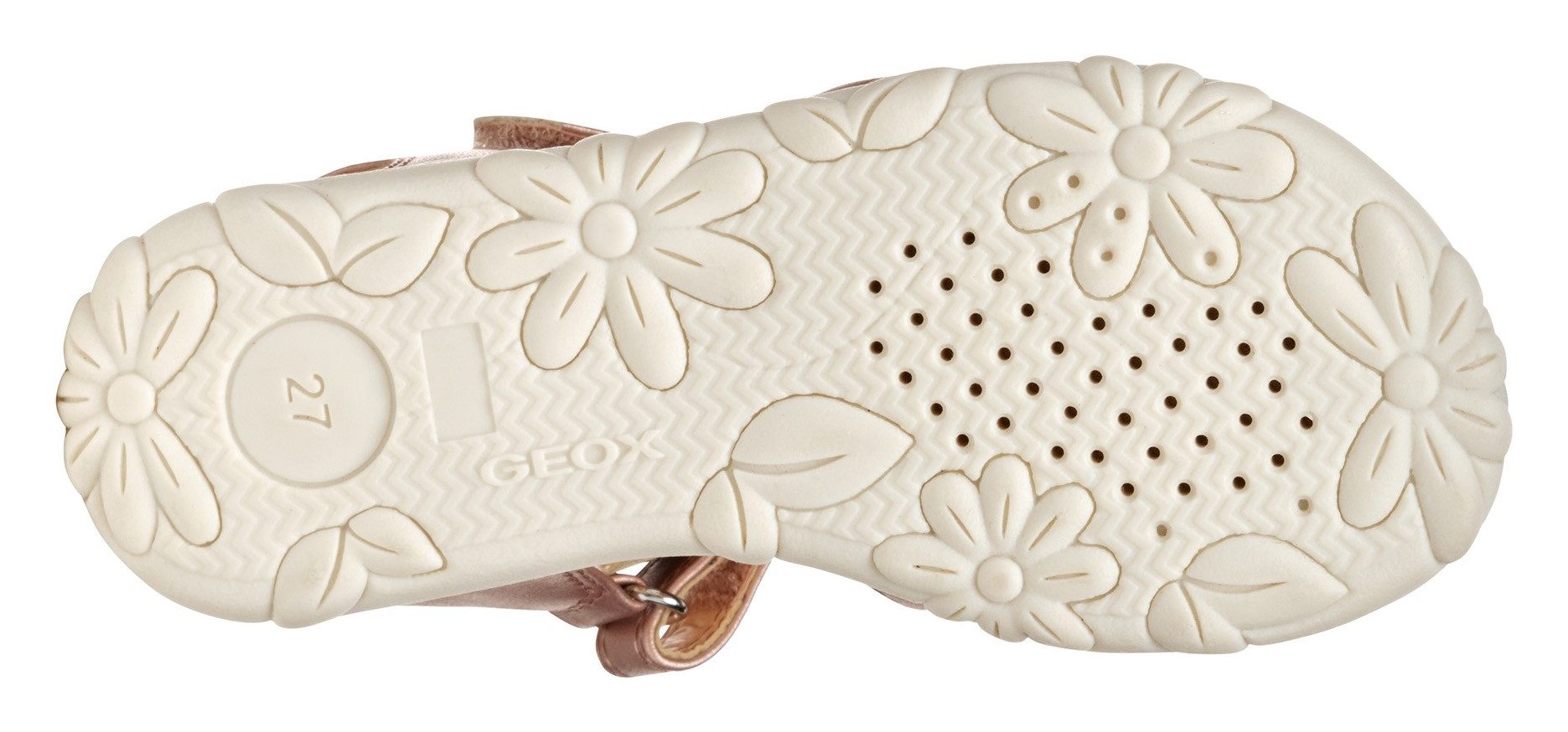 Geox Sandalen J SANDAL HAITI GIRL , glitter-sandaal, klittenbandschoen in metallic-look