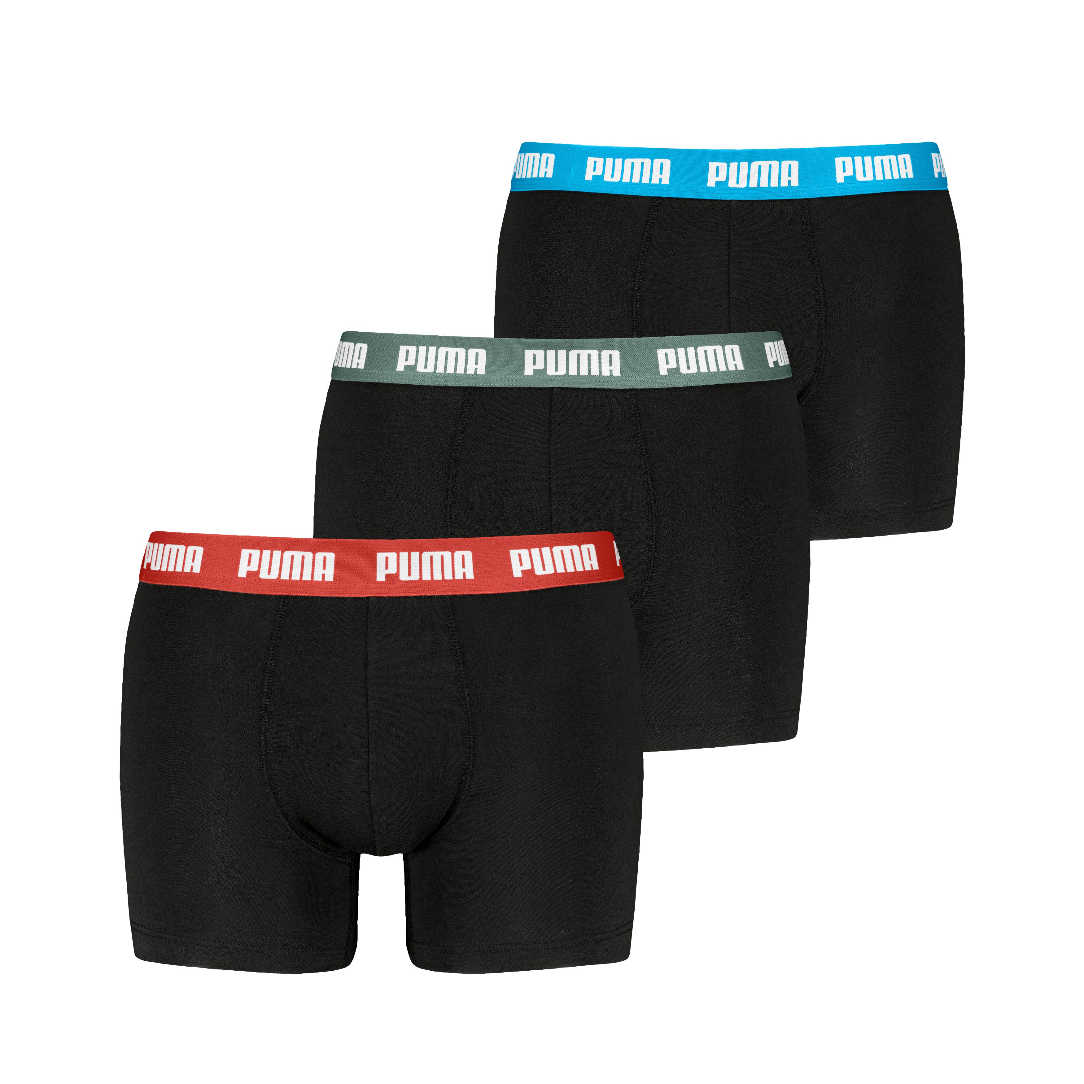 PUMA Boxershort PUMA MEN EVERYDAY BOXERS 3P (Set van 3) heren boxershorts maat XL zwart