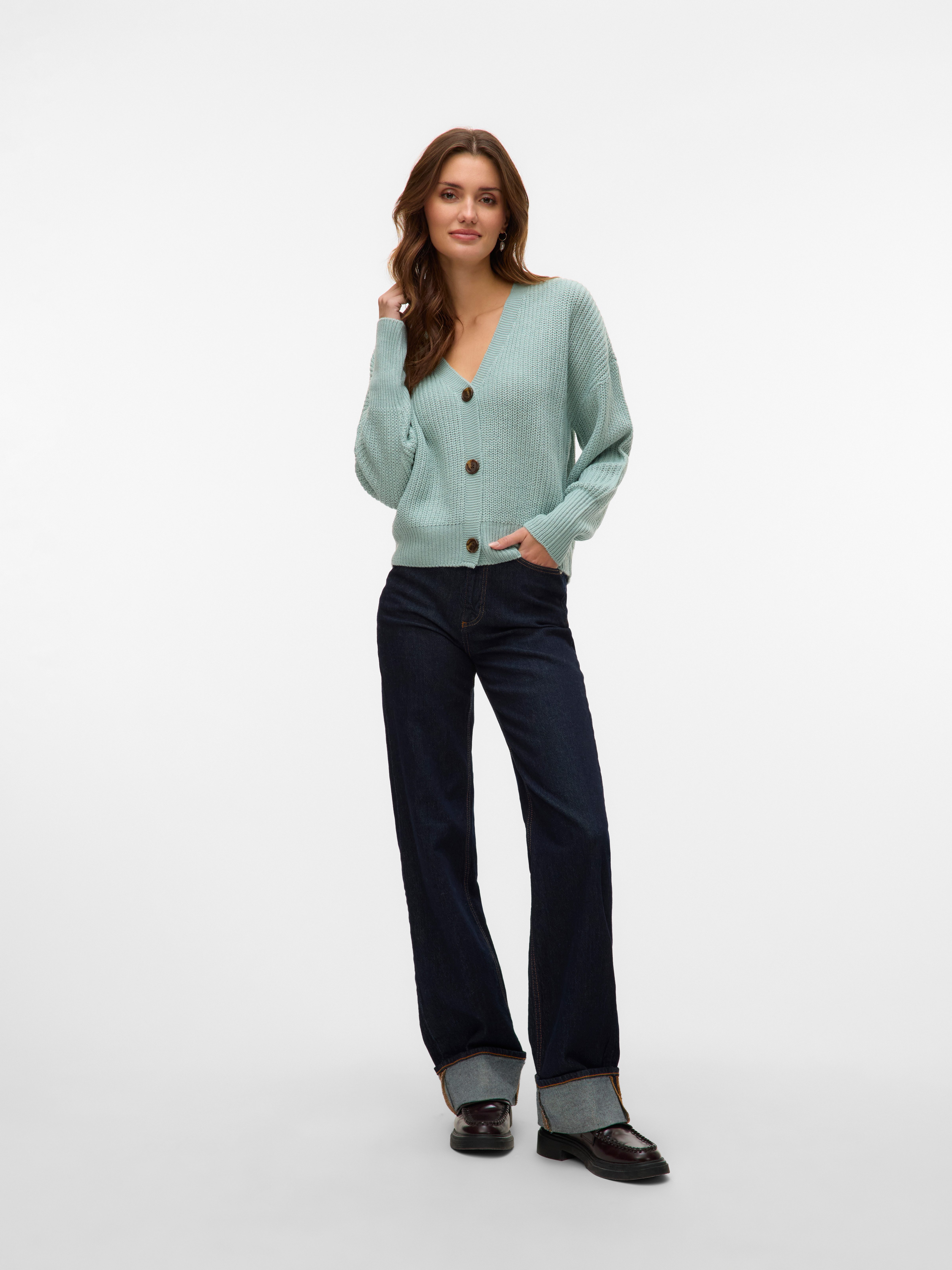 Vero Moda Vest VMLEA LS V-NECK CUFF CARDIGAN