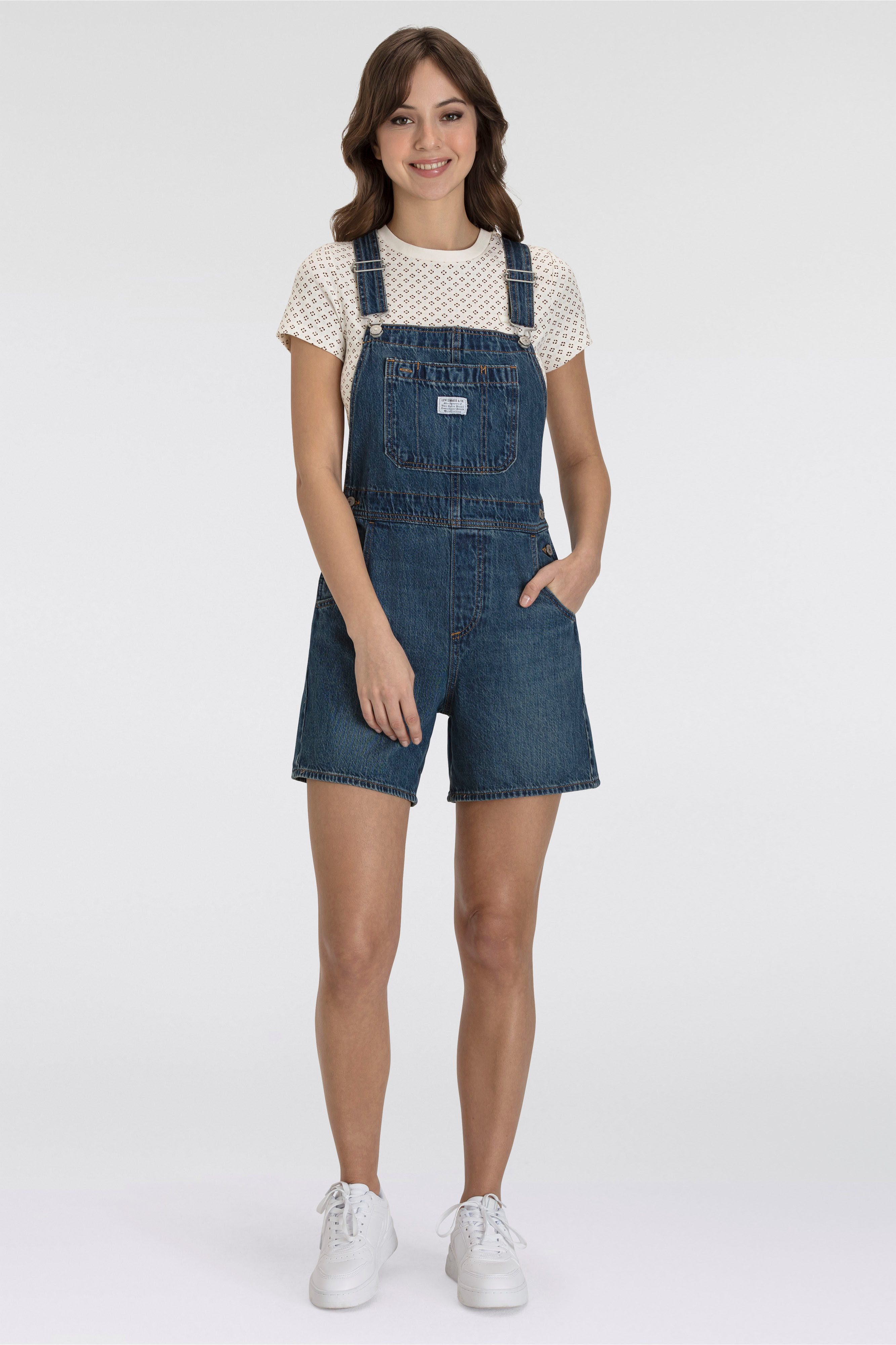 Levi's® Tuinbroek UTILITY SHORTALL in five-pocketsstijl