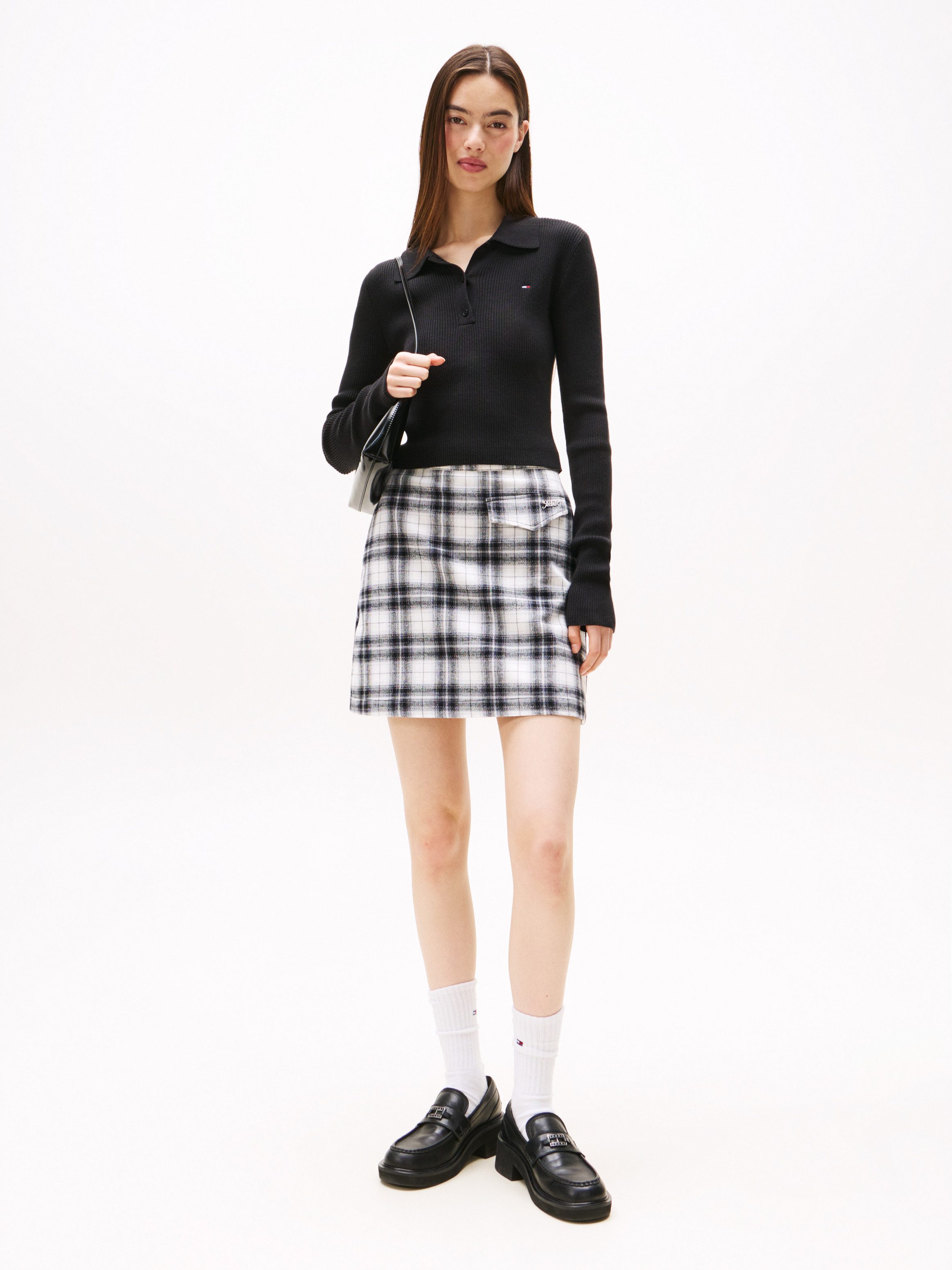 TOMMY JEANS Trui met polokraag TJW ESSENTIAL POLO LS SWEATER
