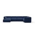 couch ? zithoek vette bekleding modulaire bankset, modules voor het naar wens samenstellen van een perfecte zithoek blauw