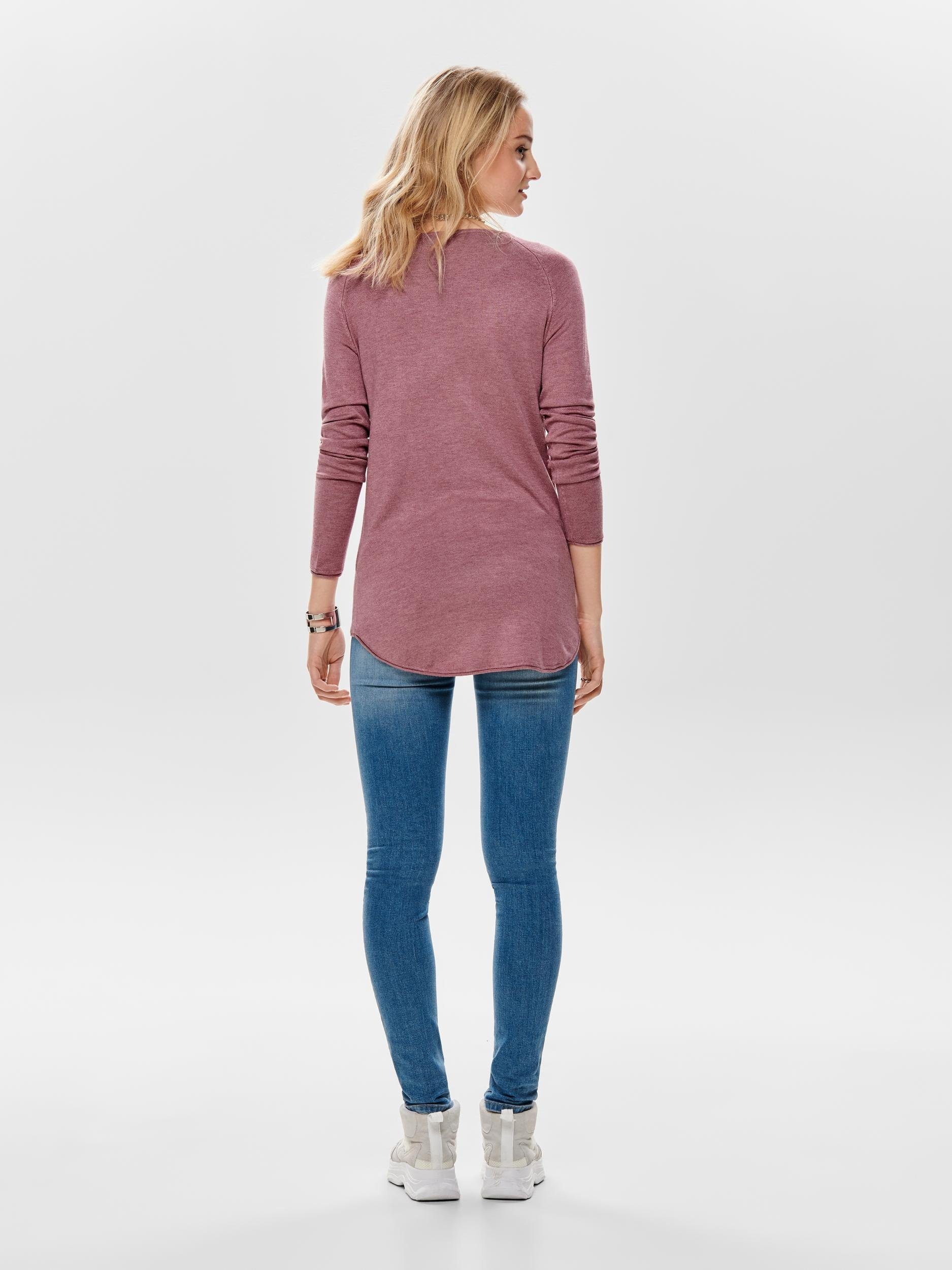 Only Lange trui ONLMILA LACY L/S LONG PULLOVER KNT NOOS