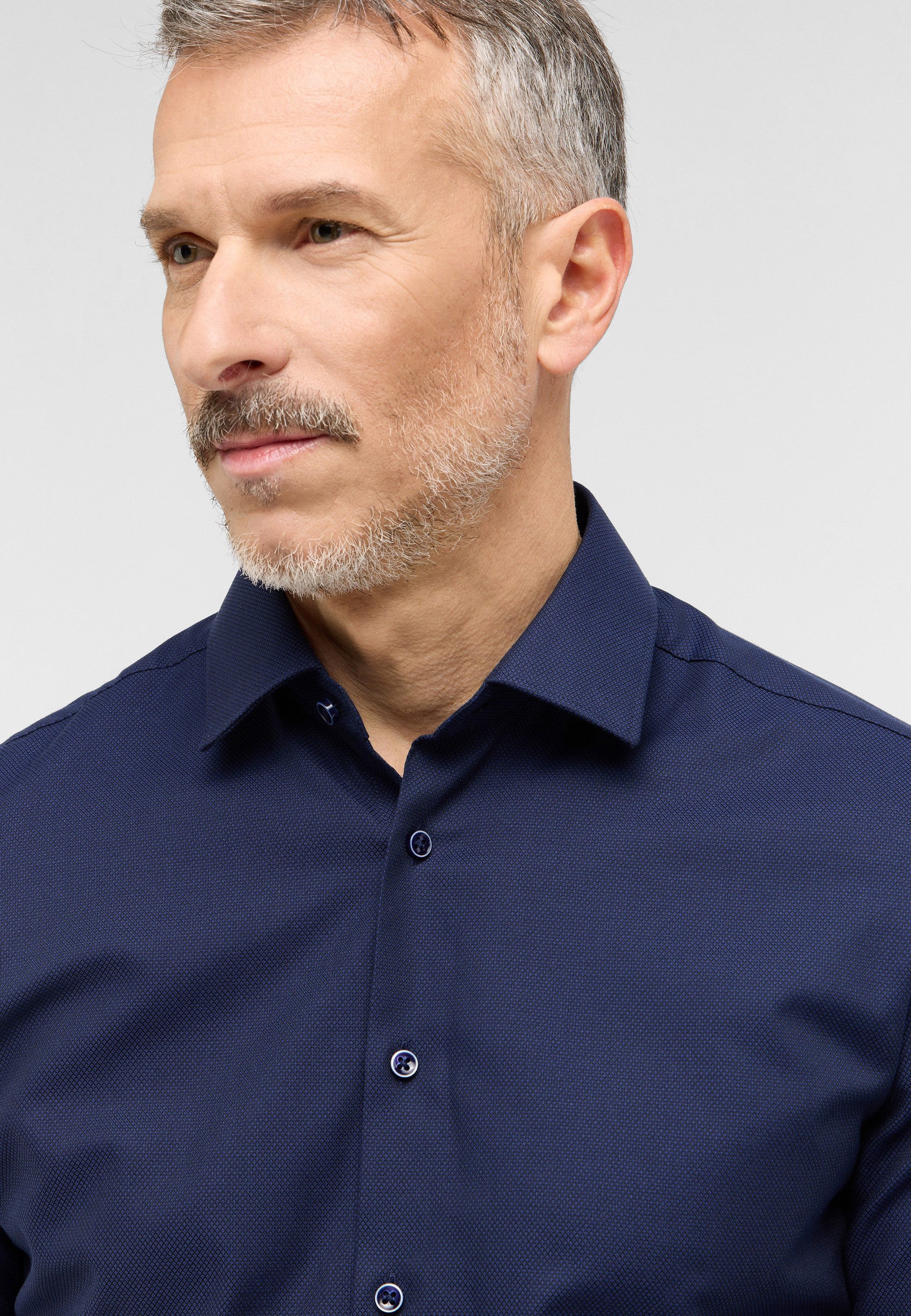 Eterna Overhemd met lange mouwen Slim fit NON IRON (strijkvrij)
