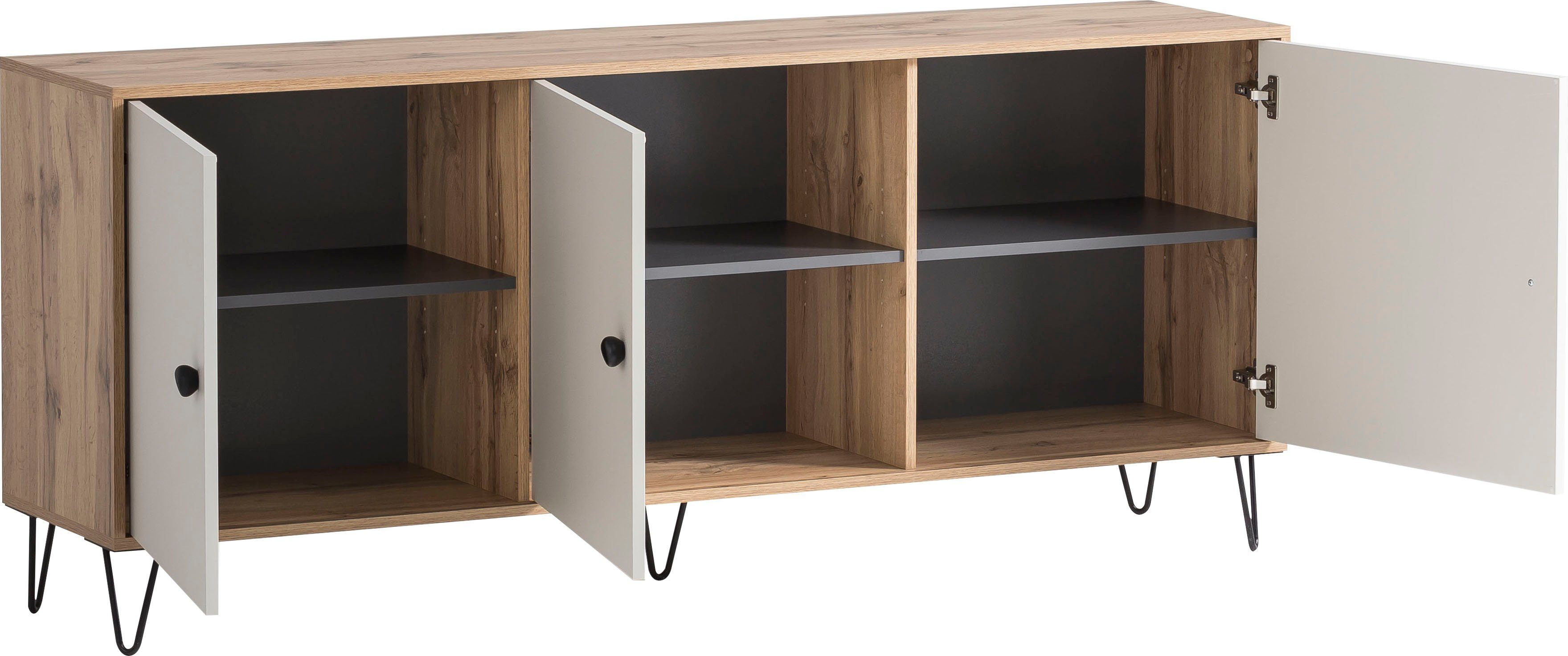 LOOKS BY WOLFGANG JOOP Tv-meubel Looks Organic Met hoogwaardig metalen beslag en soft-closescharnieren
