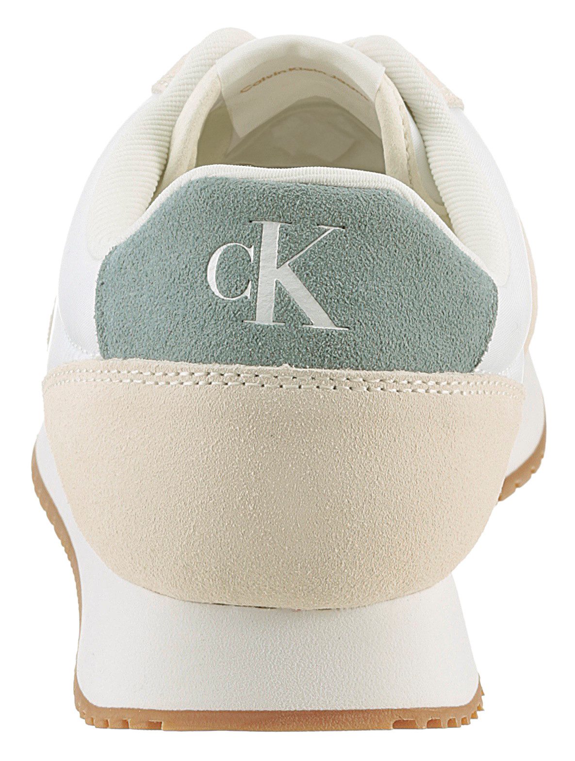 Calvin Klein Plateausneakers RETRO RUNNER ICONIC SNK vrijetijdsschoen, veterschoen, lage schoen met zij ck-logo