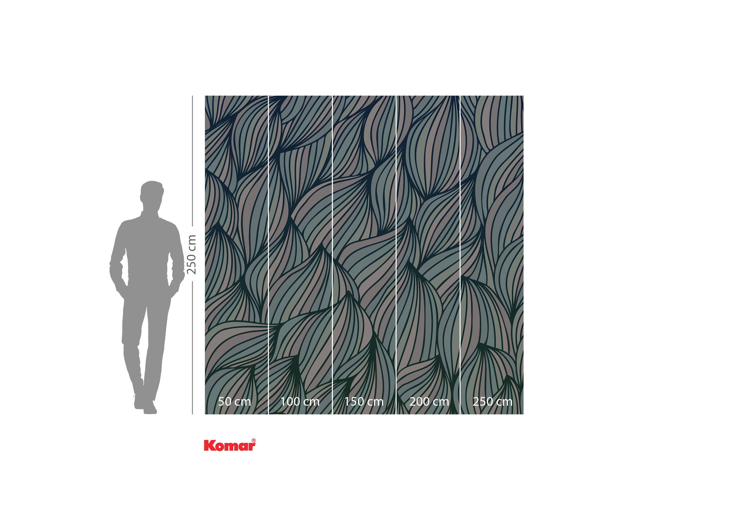 Komar Fotobehang Komar vlies fotobehang - Zachte Golven - maat 250 x 250 cm (set)