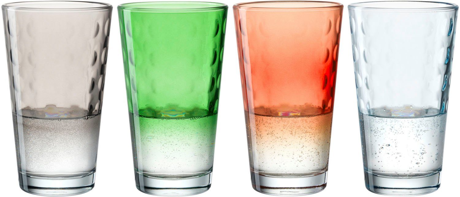 LEONARDO Glazenset Optic 540 ml(set, 4-delig)
