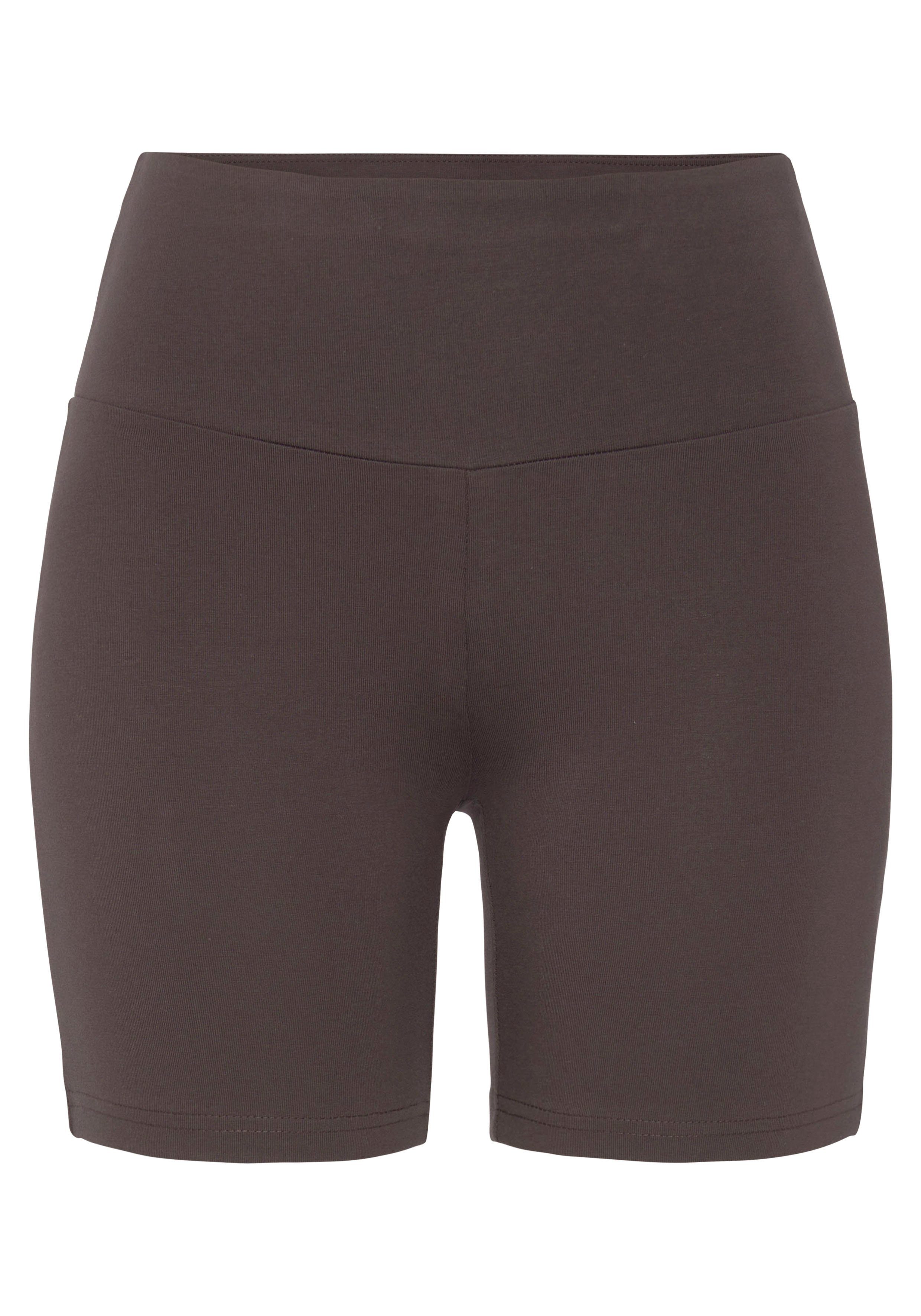Lascana Short met brede boord en logoprint