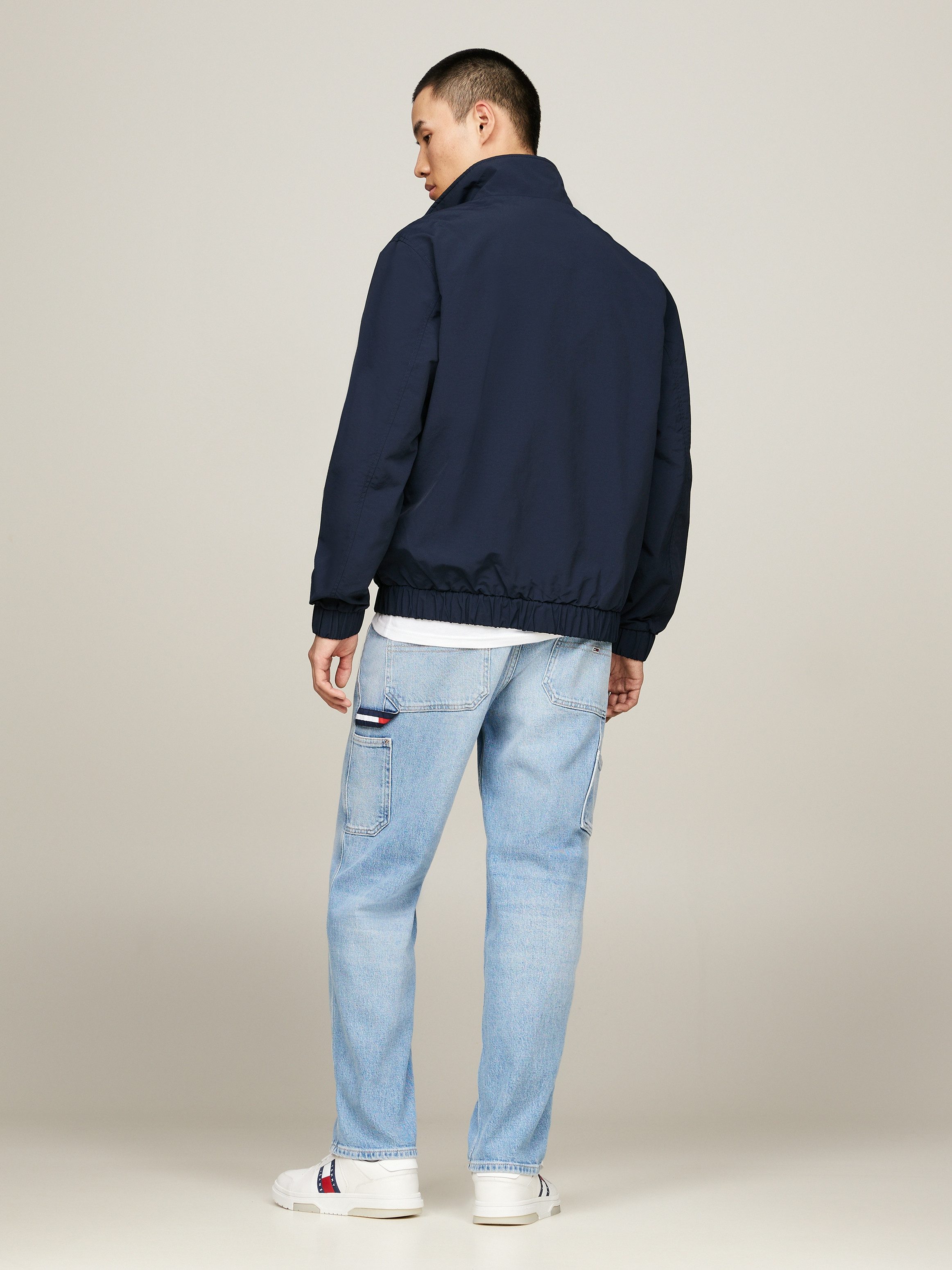 Tommy Jeans Plus Jack in collegestijl TJM ESSENTIAL JACKET EXT Grote maten en logo-borduurwerk