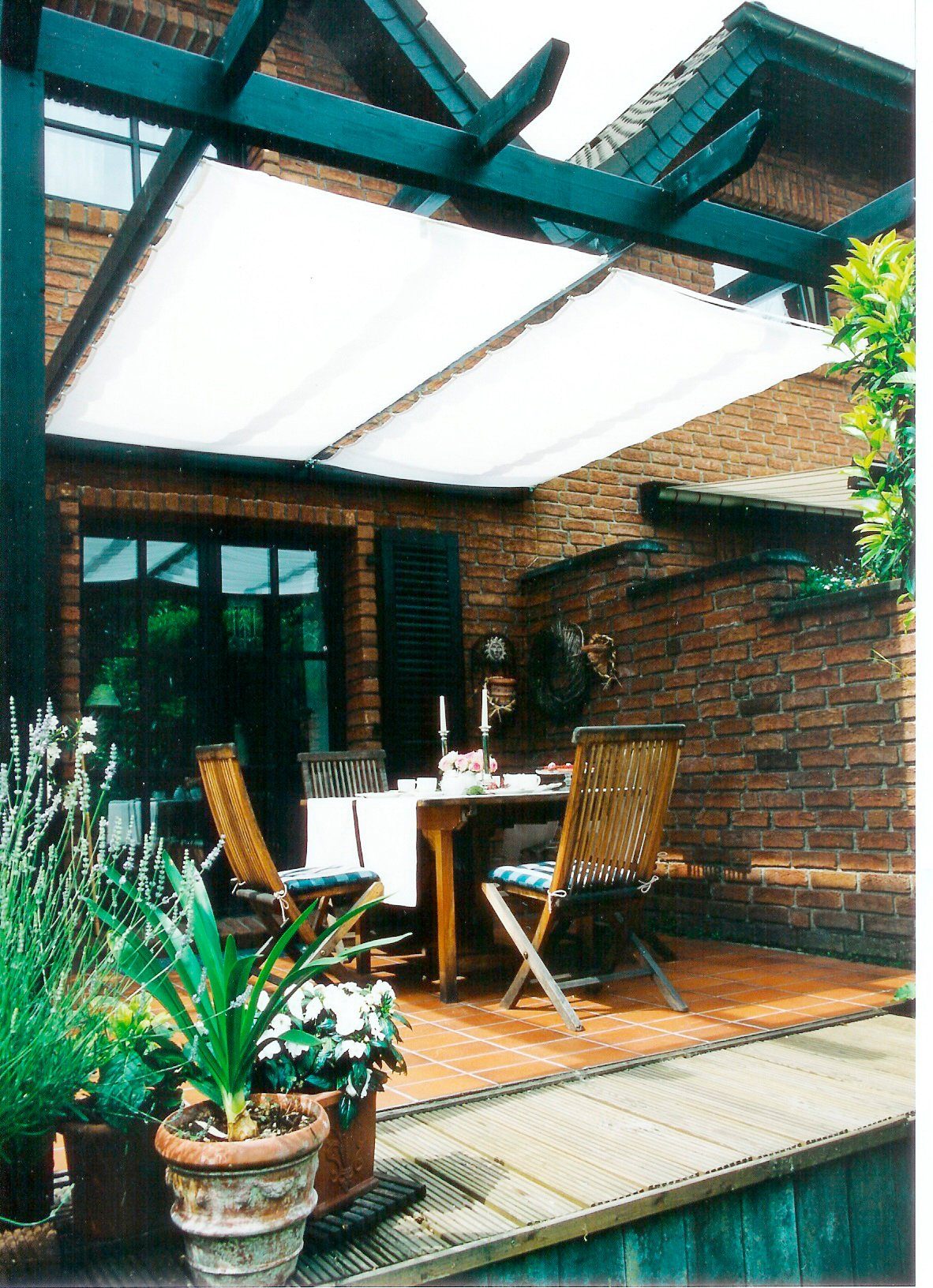 Floracord Touwspan-schaduwdoek Binnenzonwering Bxd: 420x140 cm, 1 spoorweg zonneschermen