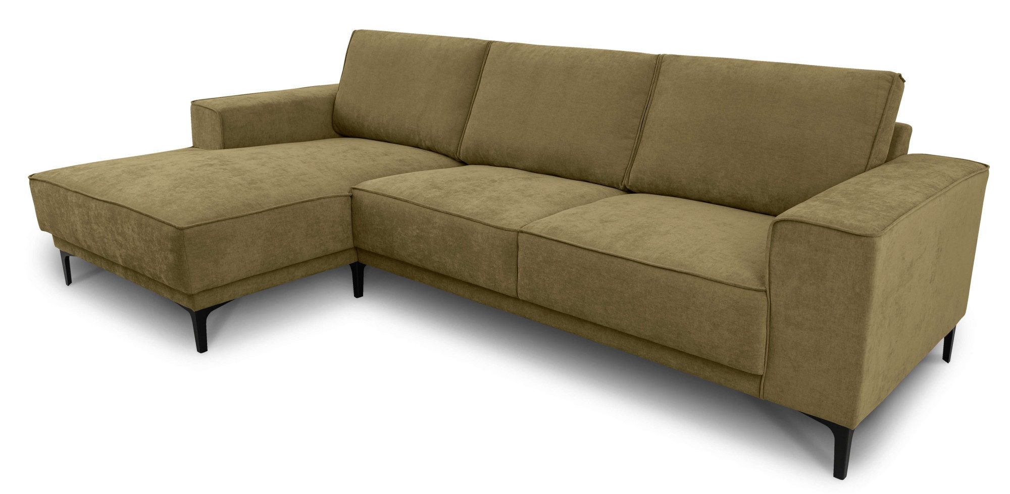 Places of Style Hoekbank Oland, structuur, platweefsel, luxe microvezel, bouclé