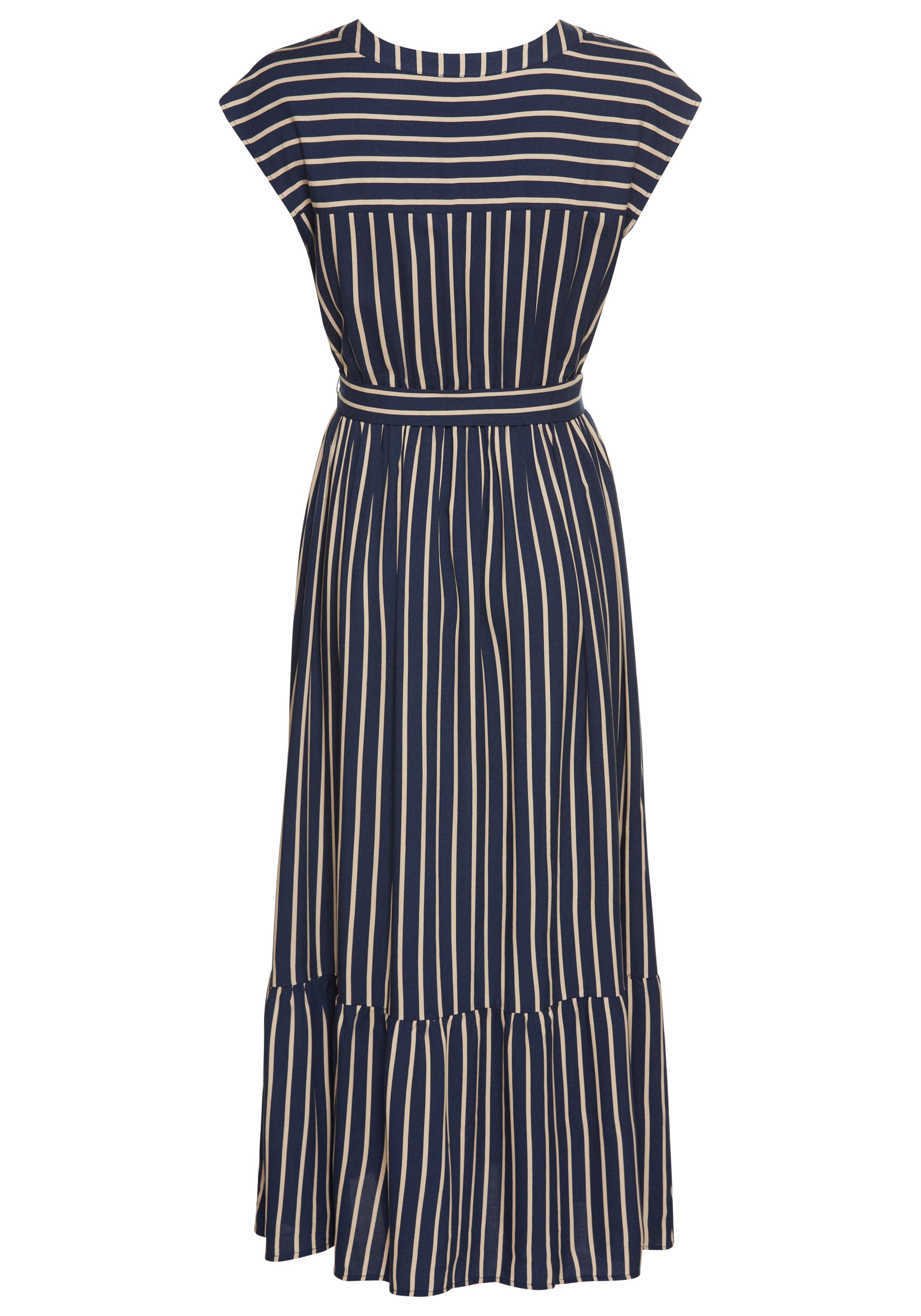 HECHTER PARIS Midi-jurk met bindstrik