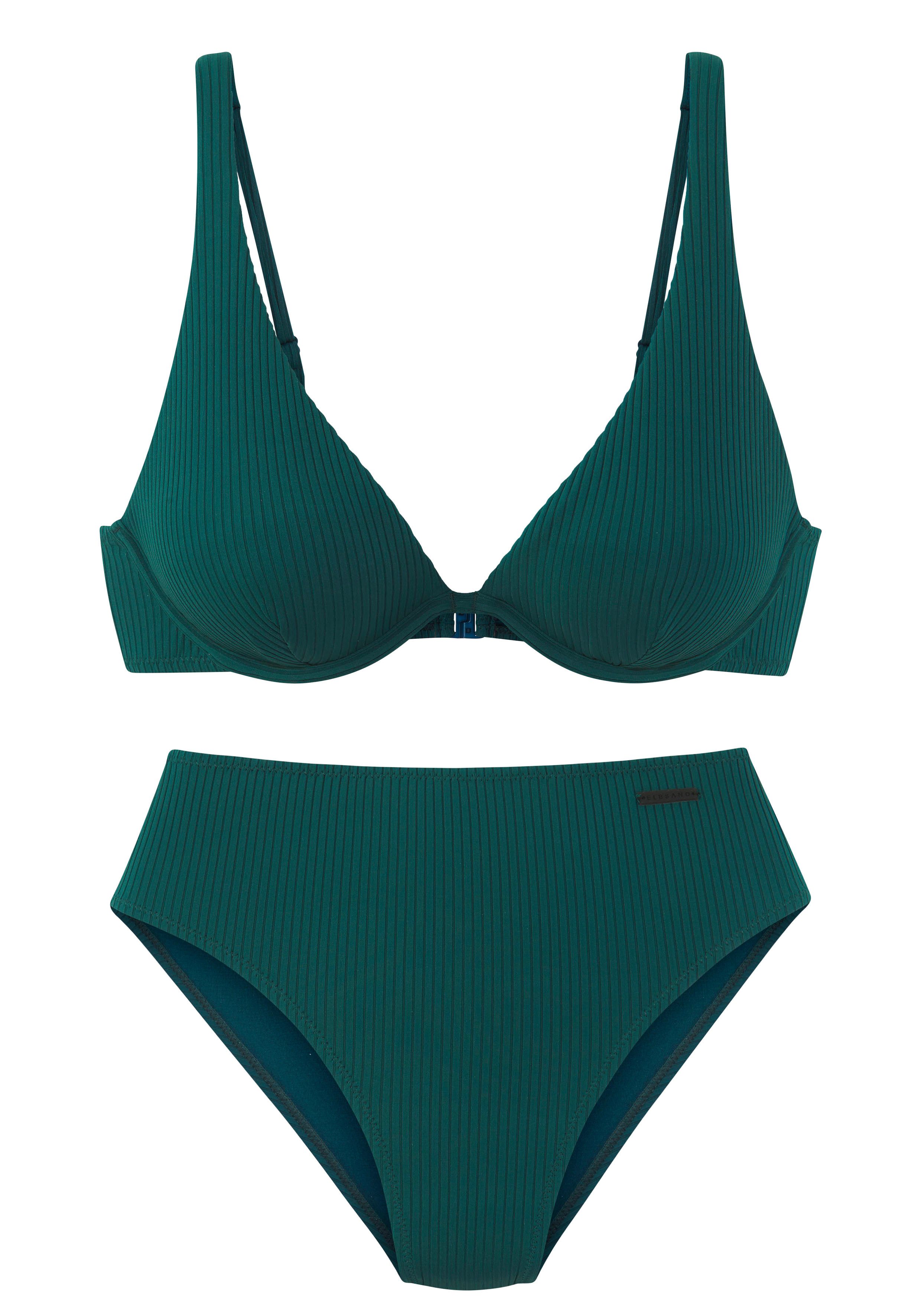 Elbsand Beugelbikini van trendy ribstof