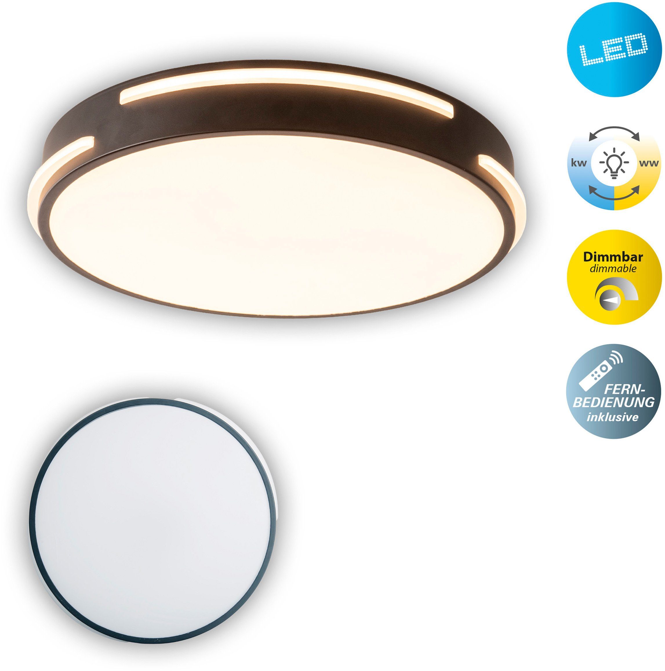 näve Led-plafondlamp Ventura