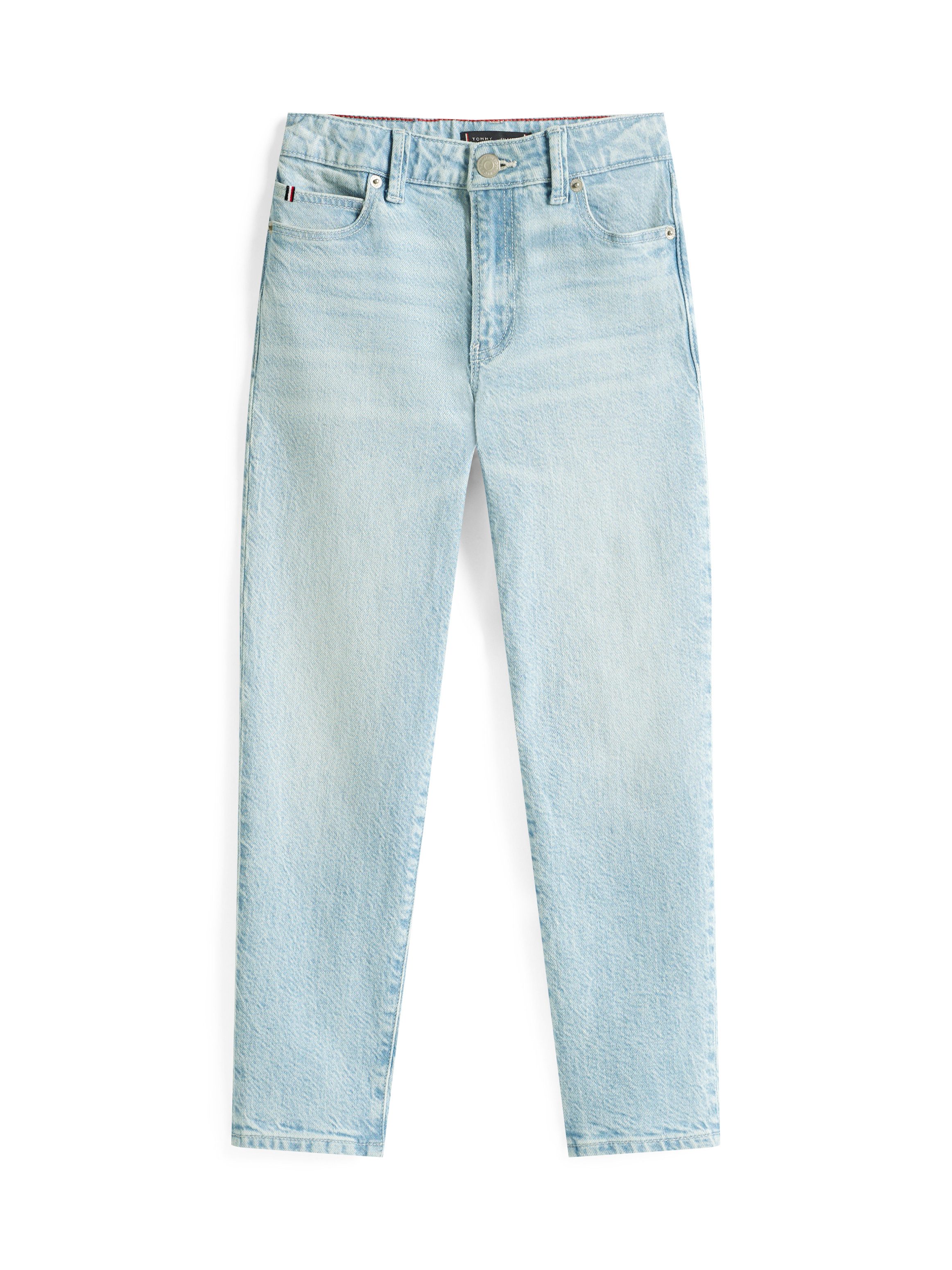 Tommy Hilfiger Straight jeans Modern straight voor kinderen tot 16 jaar, in lichte wassing