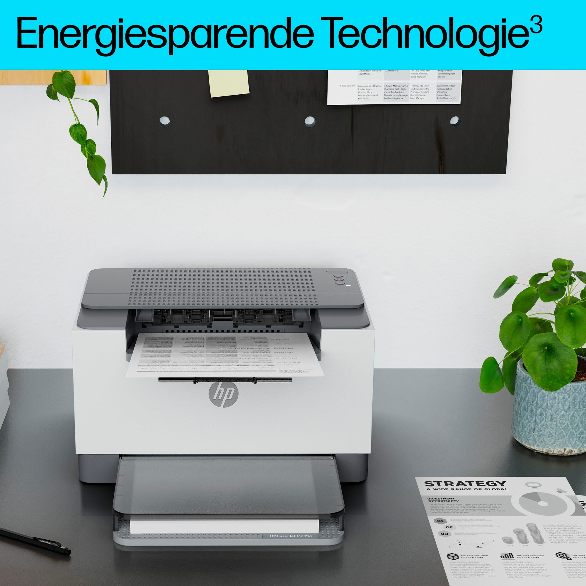 HP Zwart/wit laserprinter LaserJet M209d HP Instant ink compatibel
