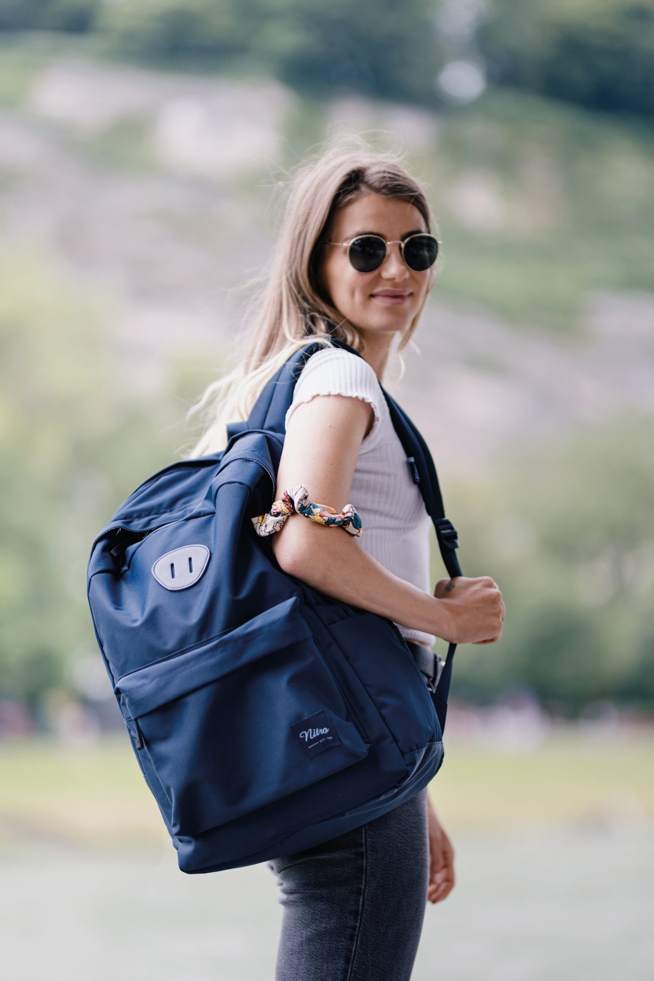 NITRO Vrijetijdsrugzak Urban Plus Daypack, streetpack in retro-stijl, alledaagse rugzak, schoolrugzak