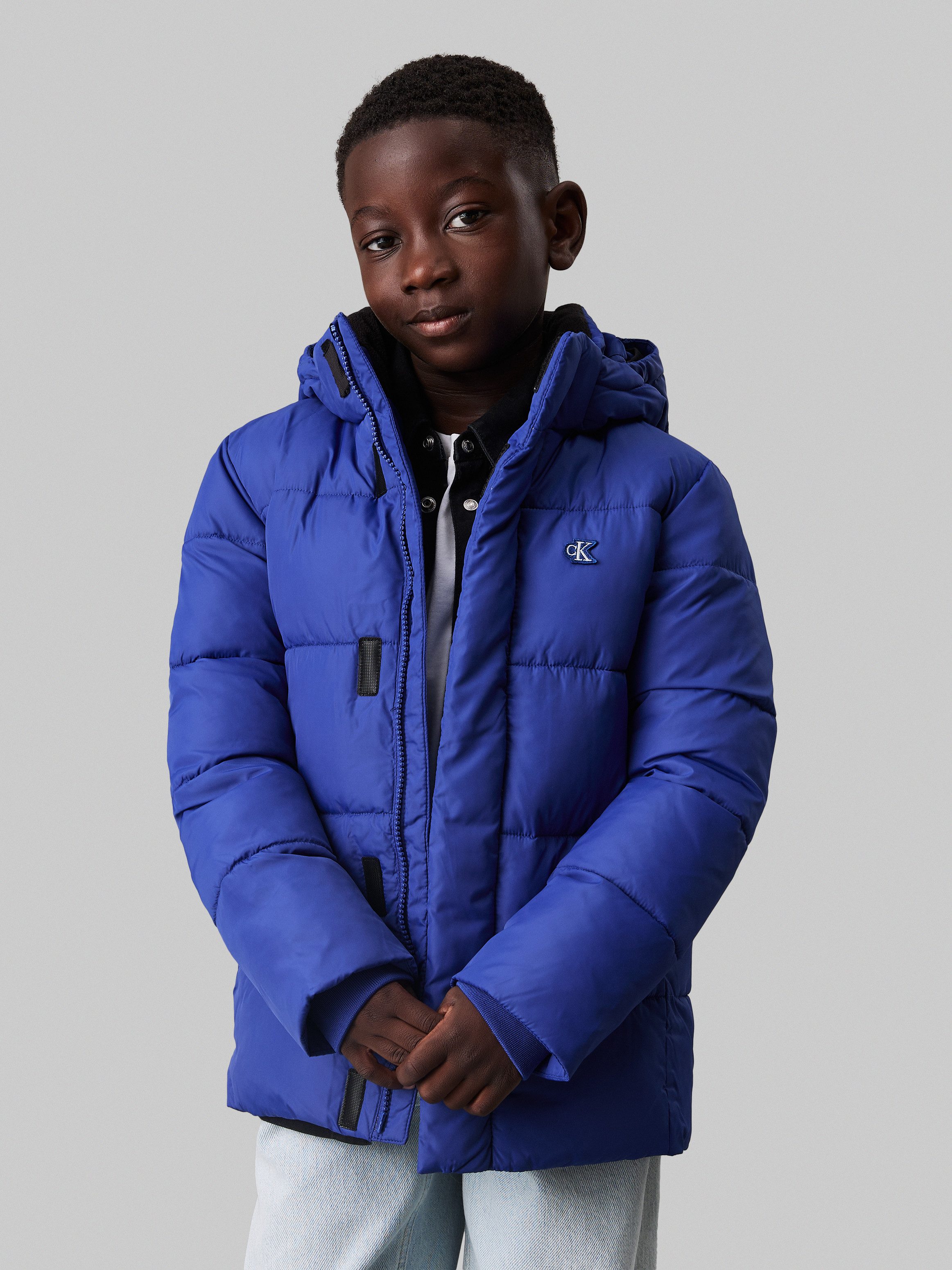 Calvin Klein Winterjack ESSENTIAL PUFFER JACKET voor kinderen tot 16 jaar en met logo-patch