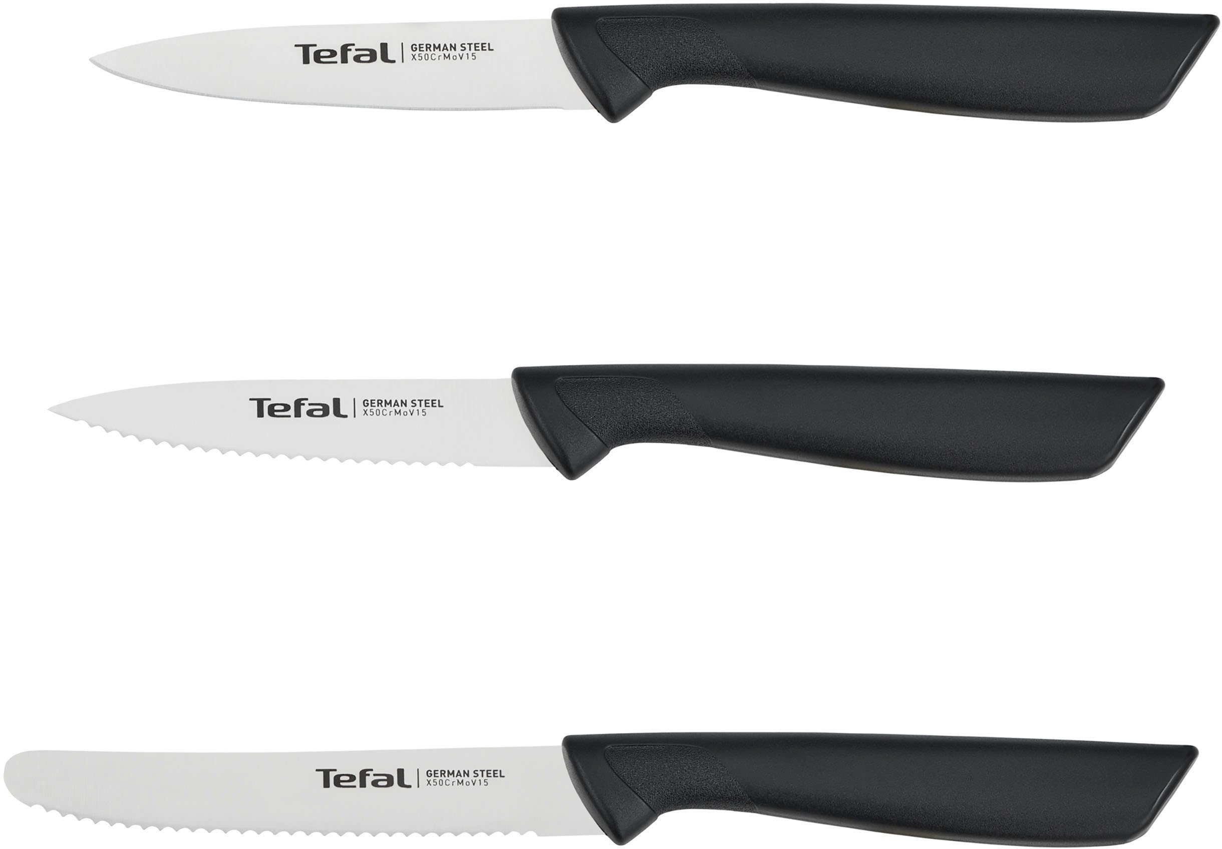 Tefal Messenset K2733S Colorfood Roestvrij staal, corrosiebestendig, ergonomisch, veilig...