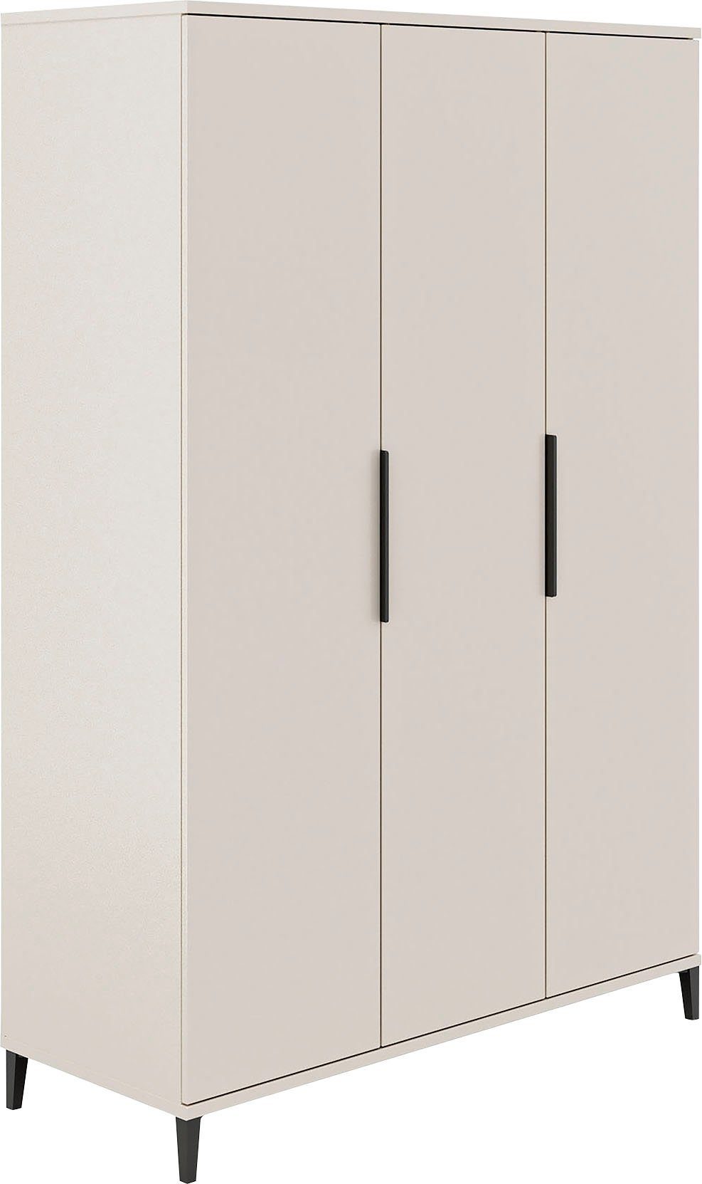 Home affaire Kledingkast ARI, 3-deurs veel opbergruimte met legplanken en kledingstangen kledingkasten beige