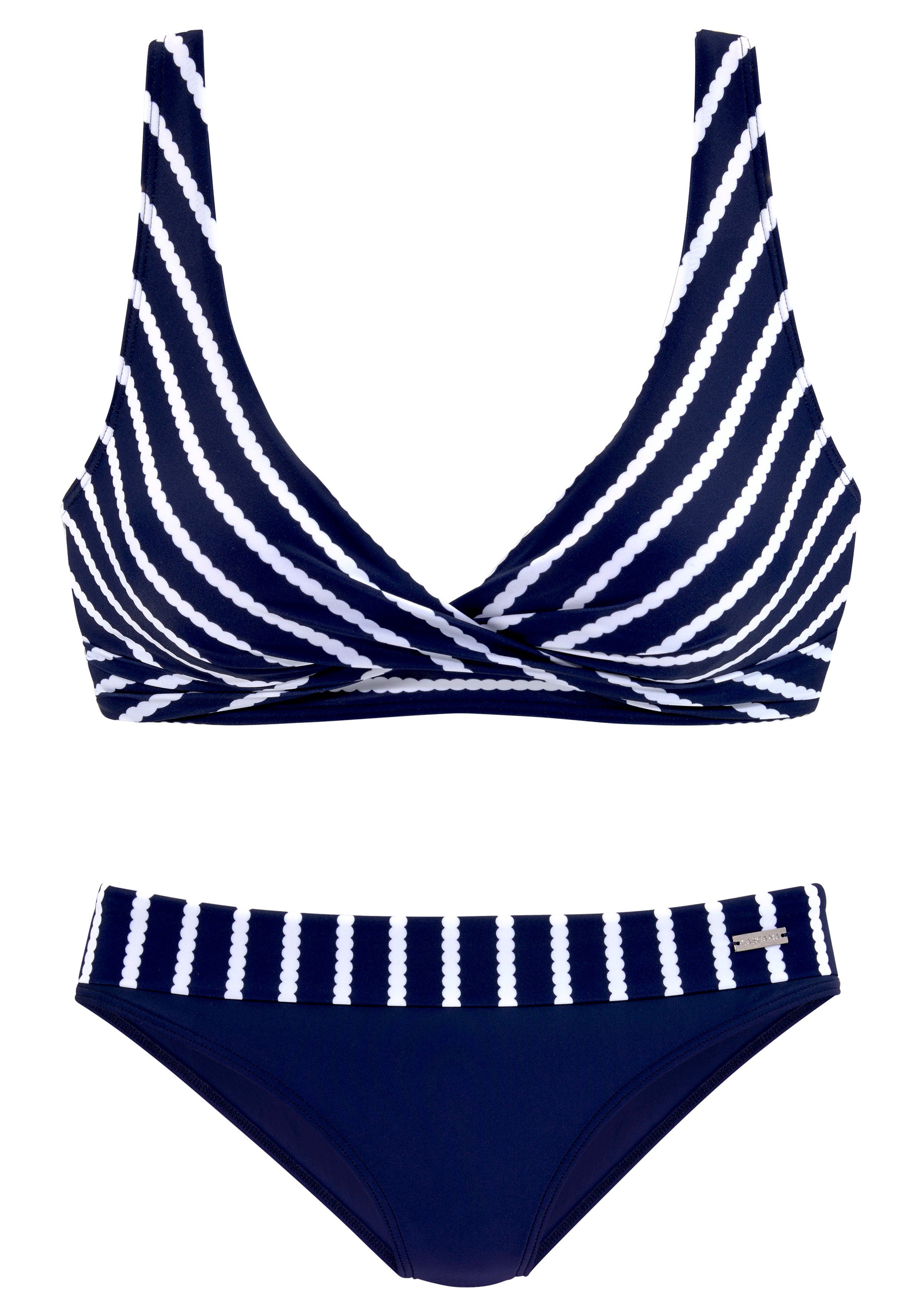 Lascana Triangelbikini in wikkellook