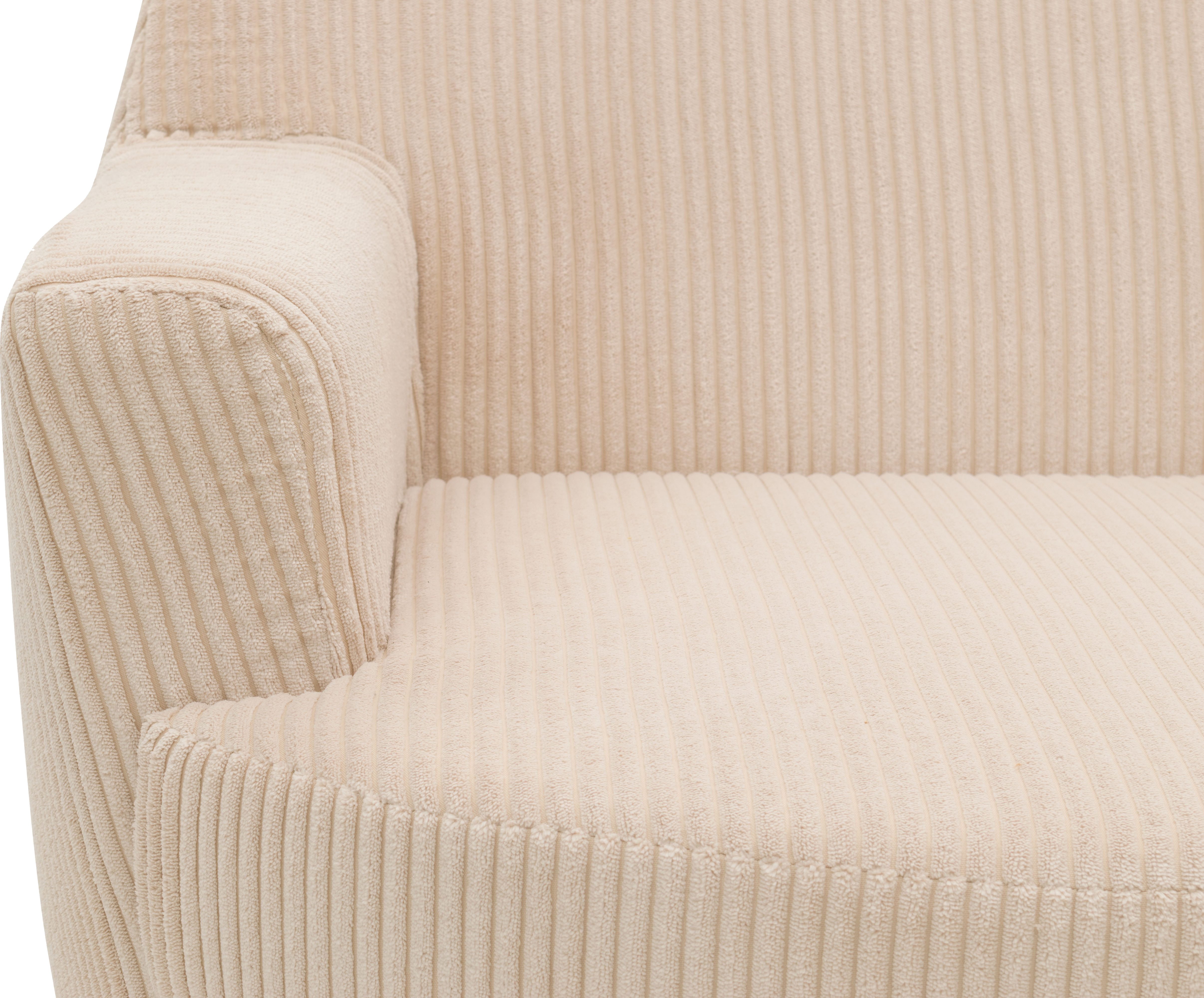 INOSIGN Draaibare fauteuil HETTY, draaistoel met schommelfunctie, leesstoel in cord en microvezel (1 stuk)
