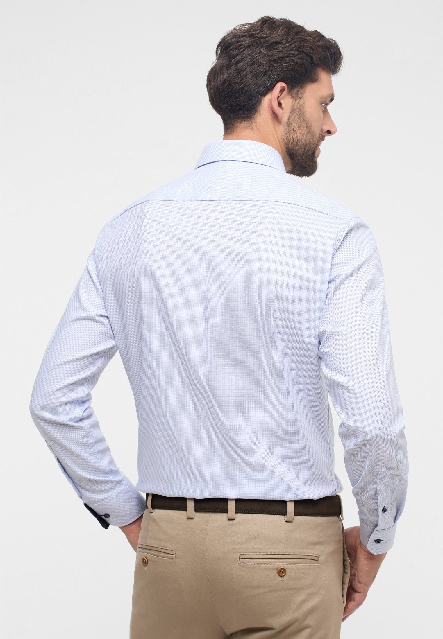 Eterna Overhemd met lange mouwen MODERN FIT NON IRON (strijkvrij)