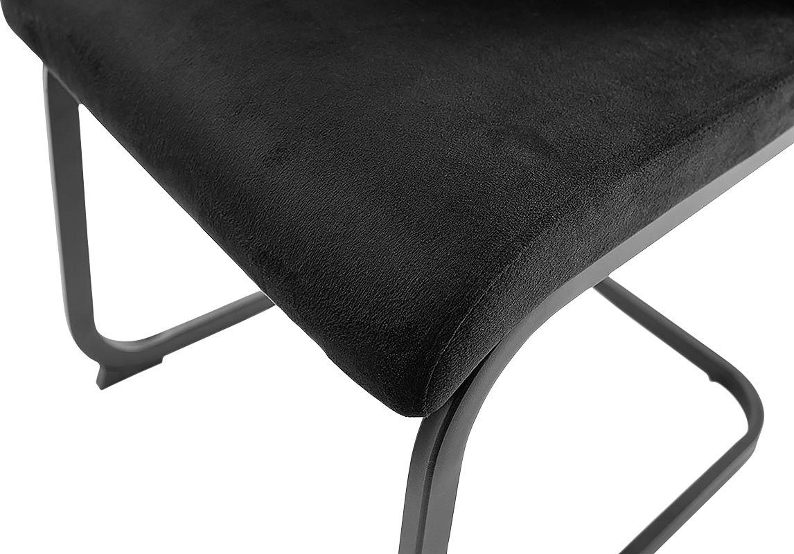 MCA furniture Vrijdragende stoel MCA TICINO schommelstoel (4-pack), schommelstoelen, schommelaar, comfortabele zithoogte ca. 48 cm