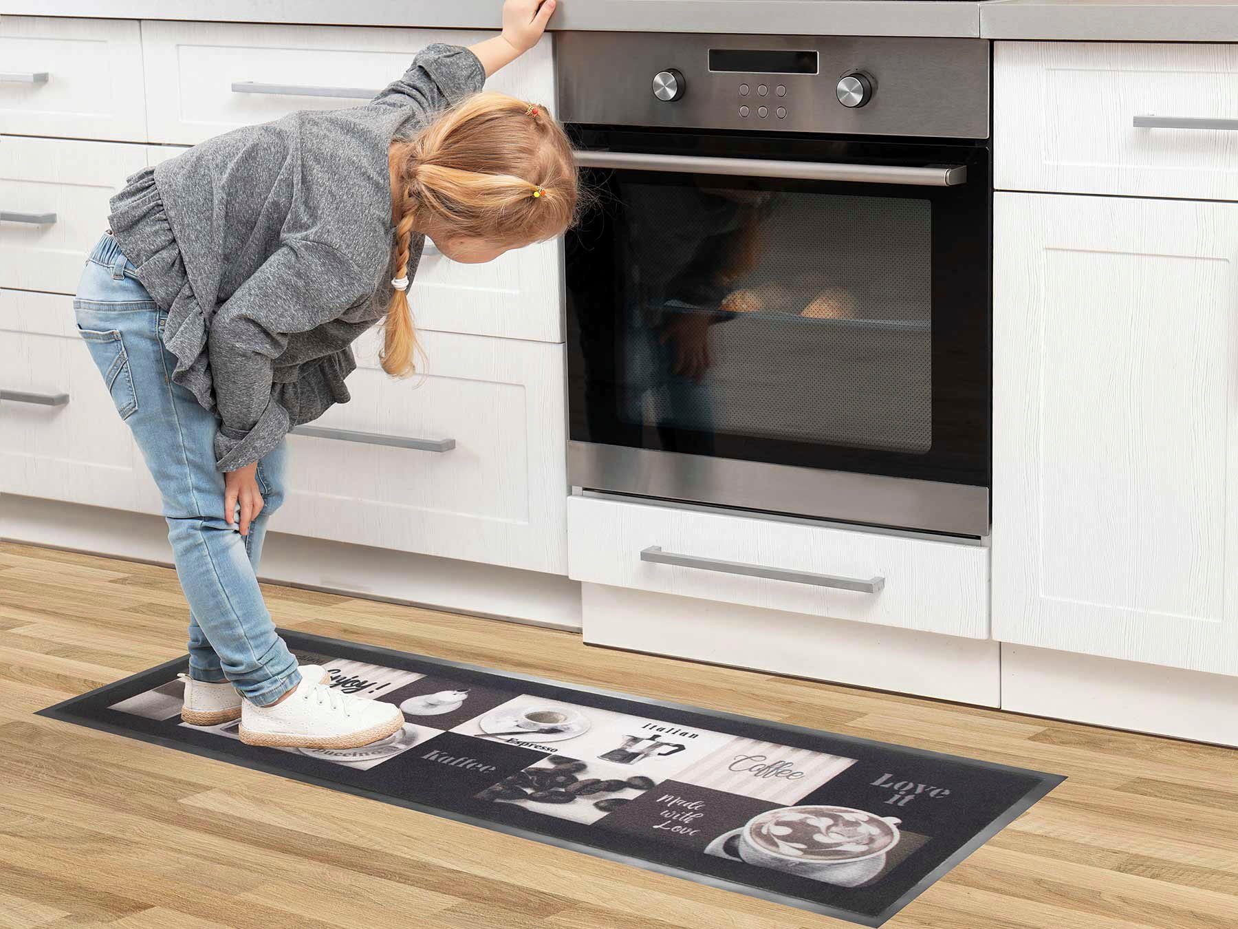 Primaflor-Ideen in Textil Keukenloper ENJOY COFFEE Motief koffie, met een opschrift, 50x150 cm, antislip, wasbaar