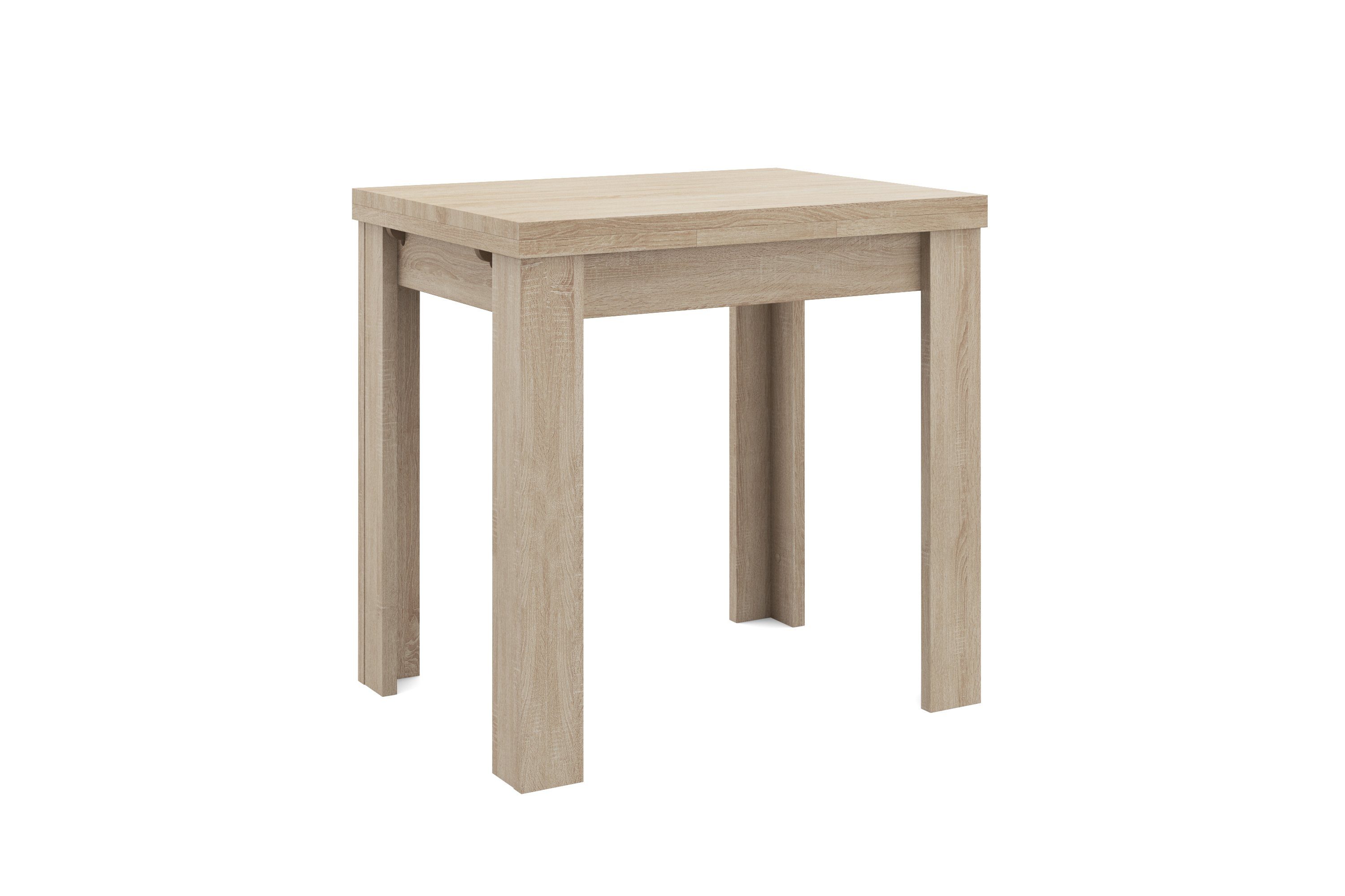 Mäusbacher Eettafel Monti 80x60 cm, uittrekbaar tot 136 cm