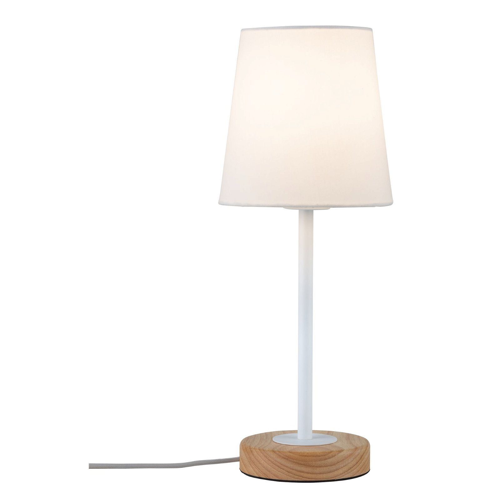 Paulmann Tafellamp Neordic Stellan max. 1x20W E27 Wit/Hout 230V Stof/Metaal (1 stuk)